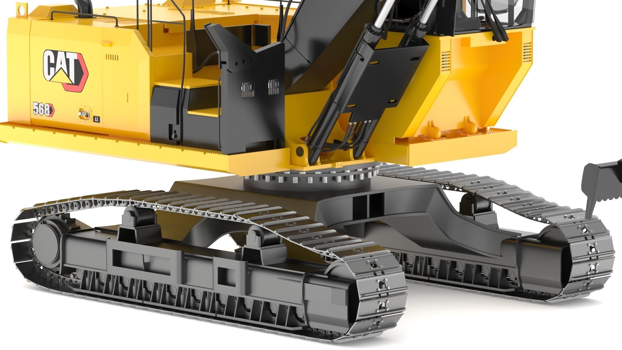 CAT FM568 General Forest And Log Loader Machine 3D model_13