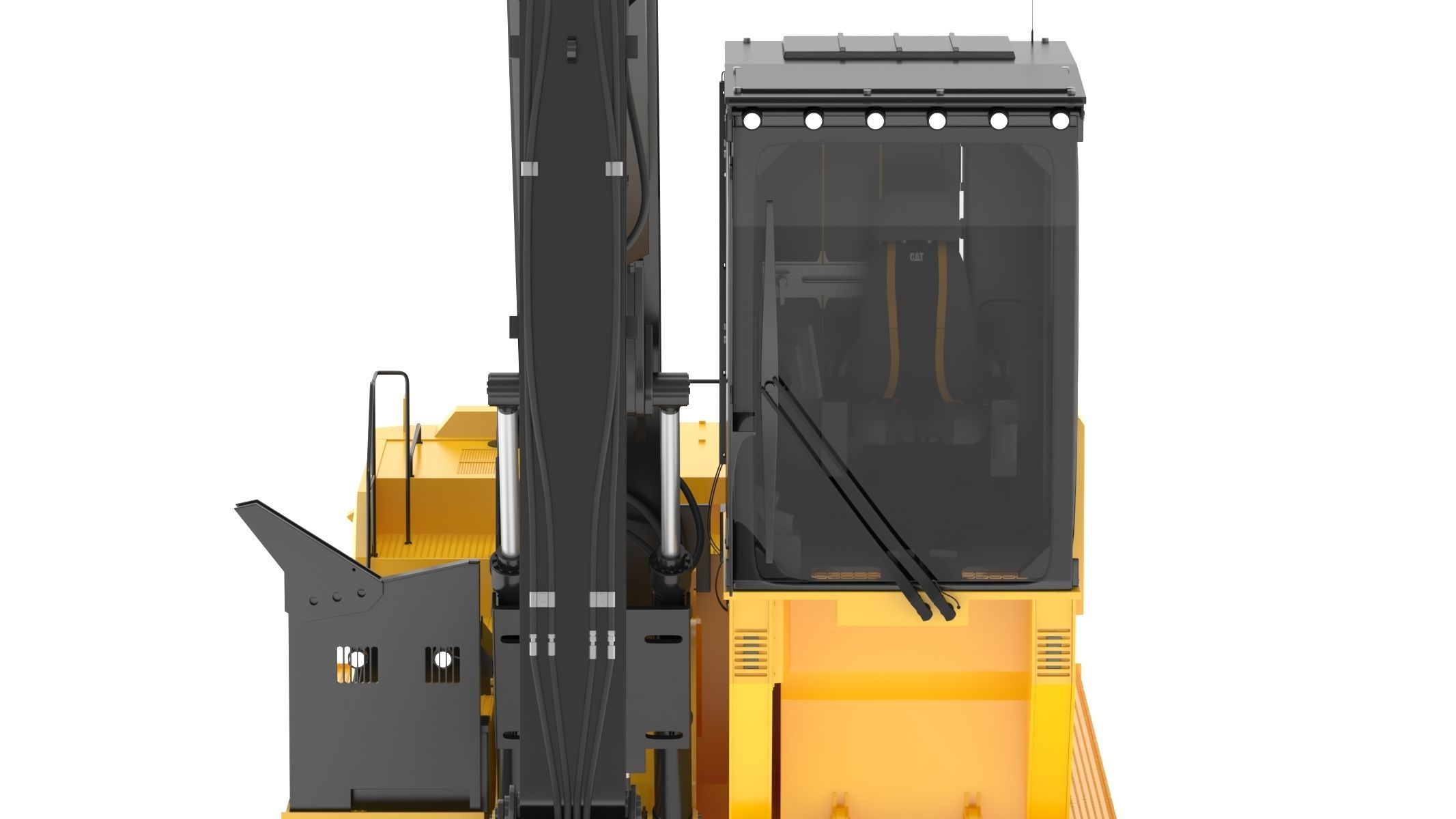 CAT FM568 General Forest And Log Loader Machine 3D model_12