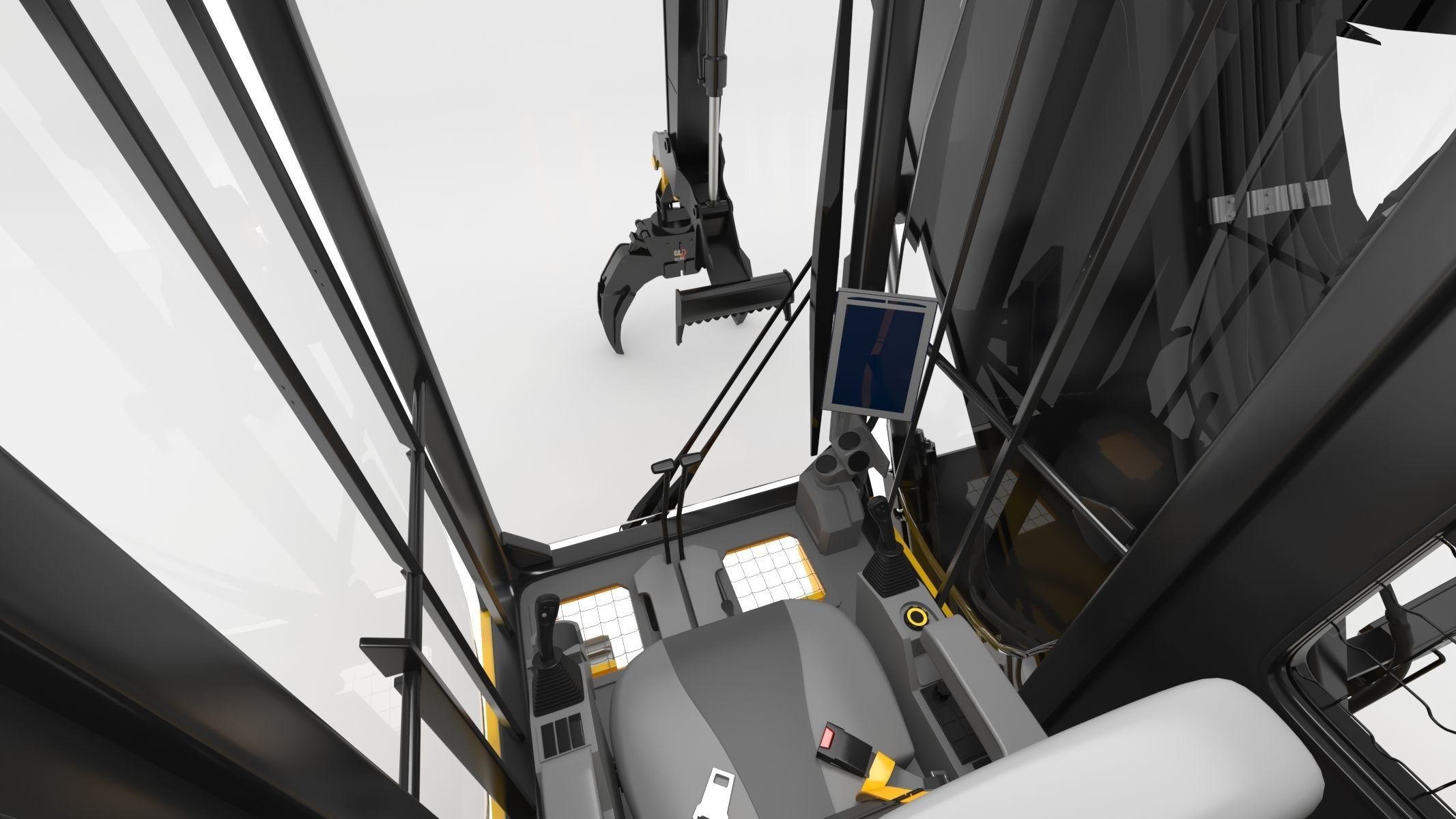 CAT FM568 General Forest And Log Loader Machine 3D model_21