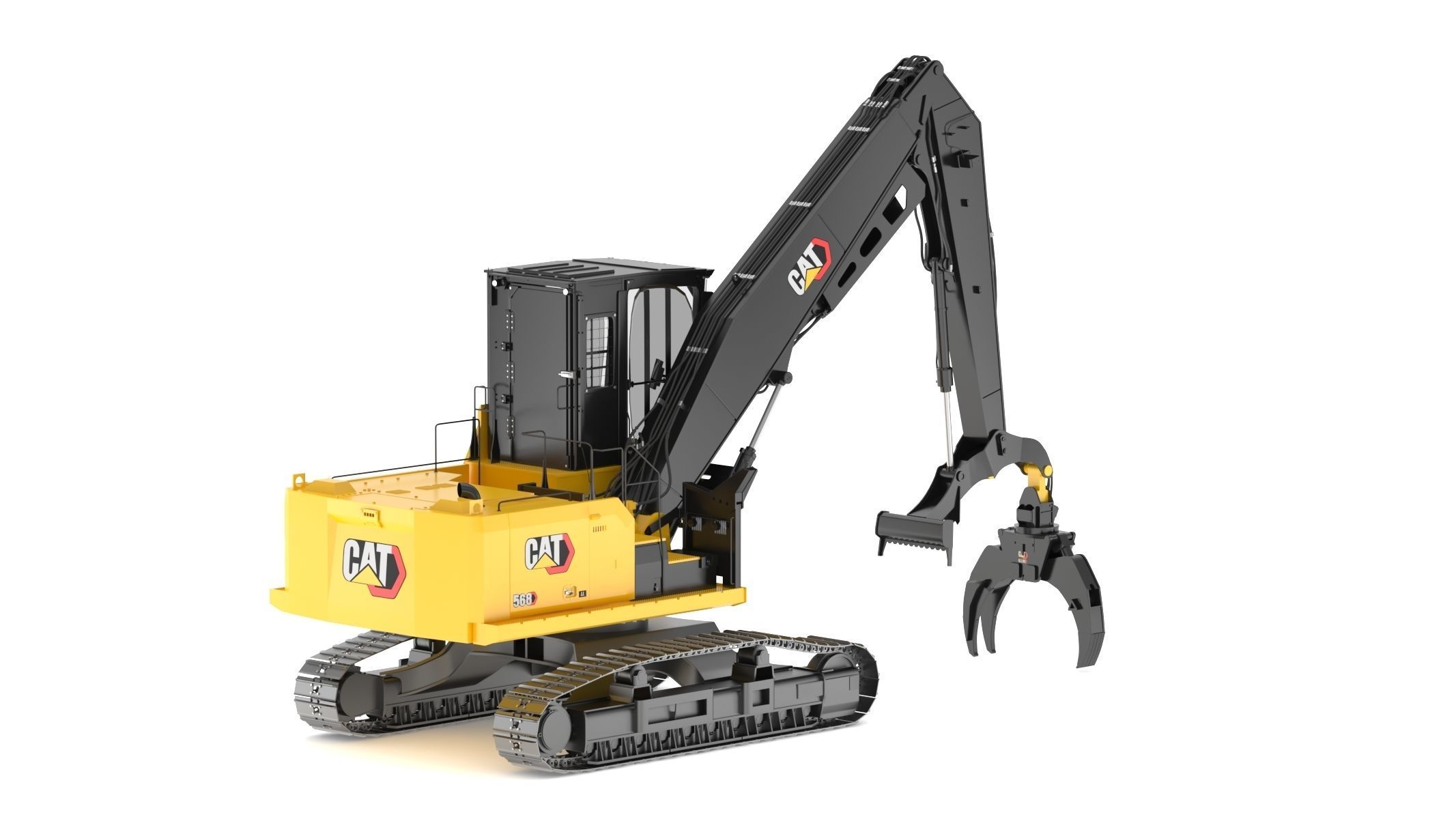 CAT FM568 General Forest And Log Loader Machine 3D model_5