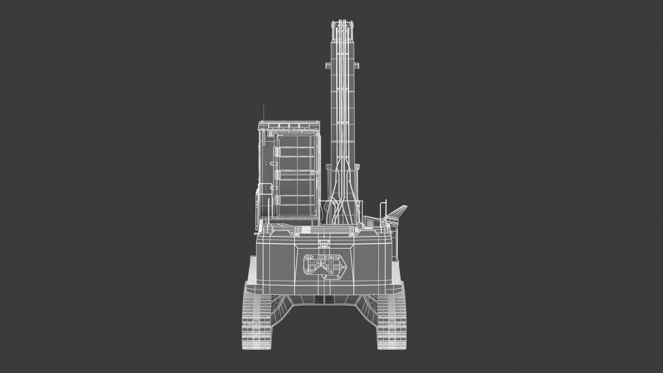 CAT FM568 General Forest And Log Loader Machine 3D model_28