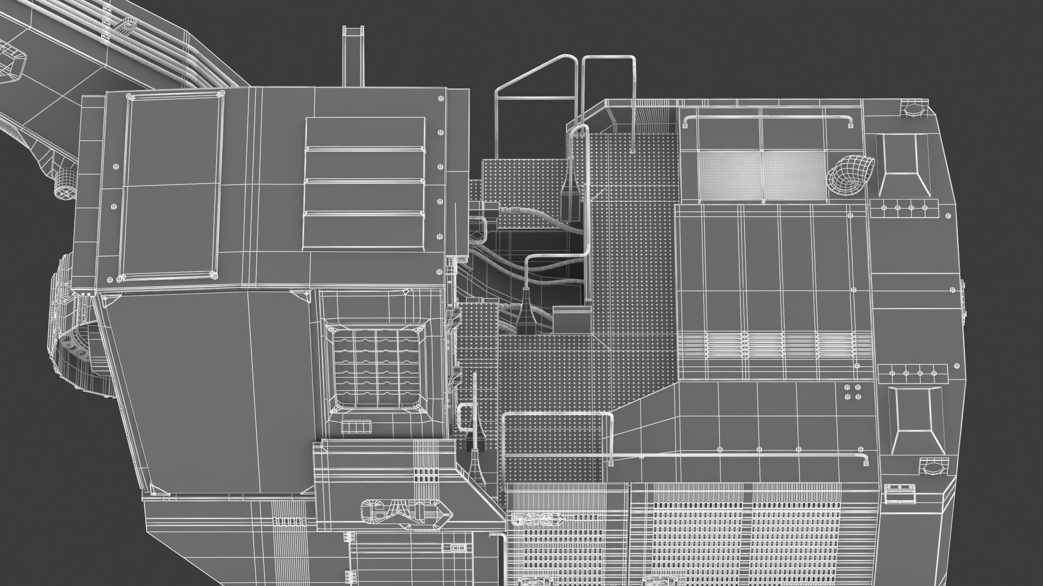 CAT FM568 General Forest And Log Loader Machine 3D model_40