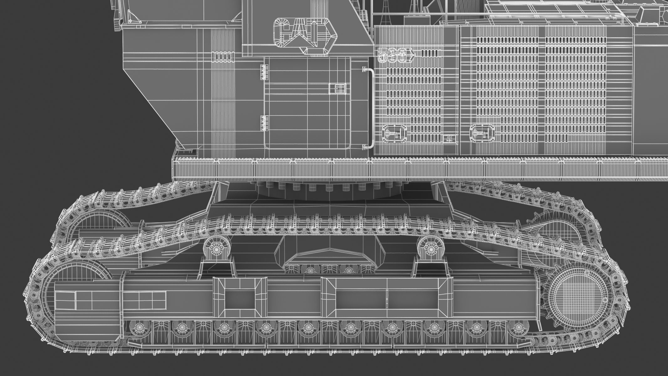 CAT FM568 General Forest And Log Loader Machine 3D model_32