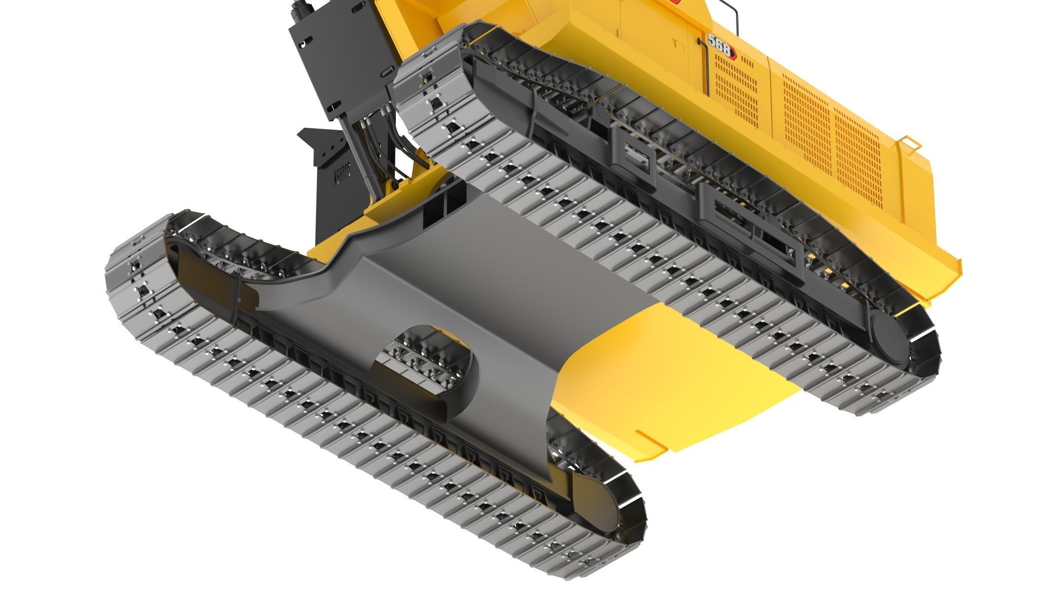 CAT FM568 General Forest And Log Loader Machine 3D model_19