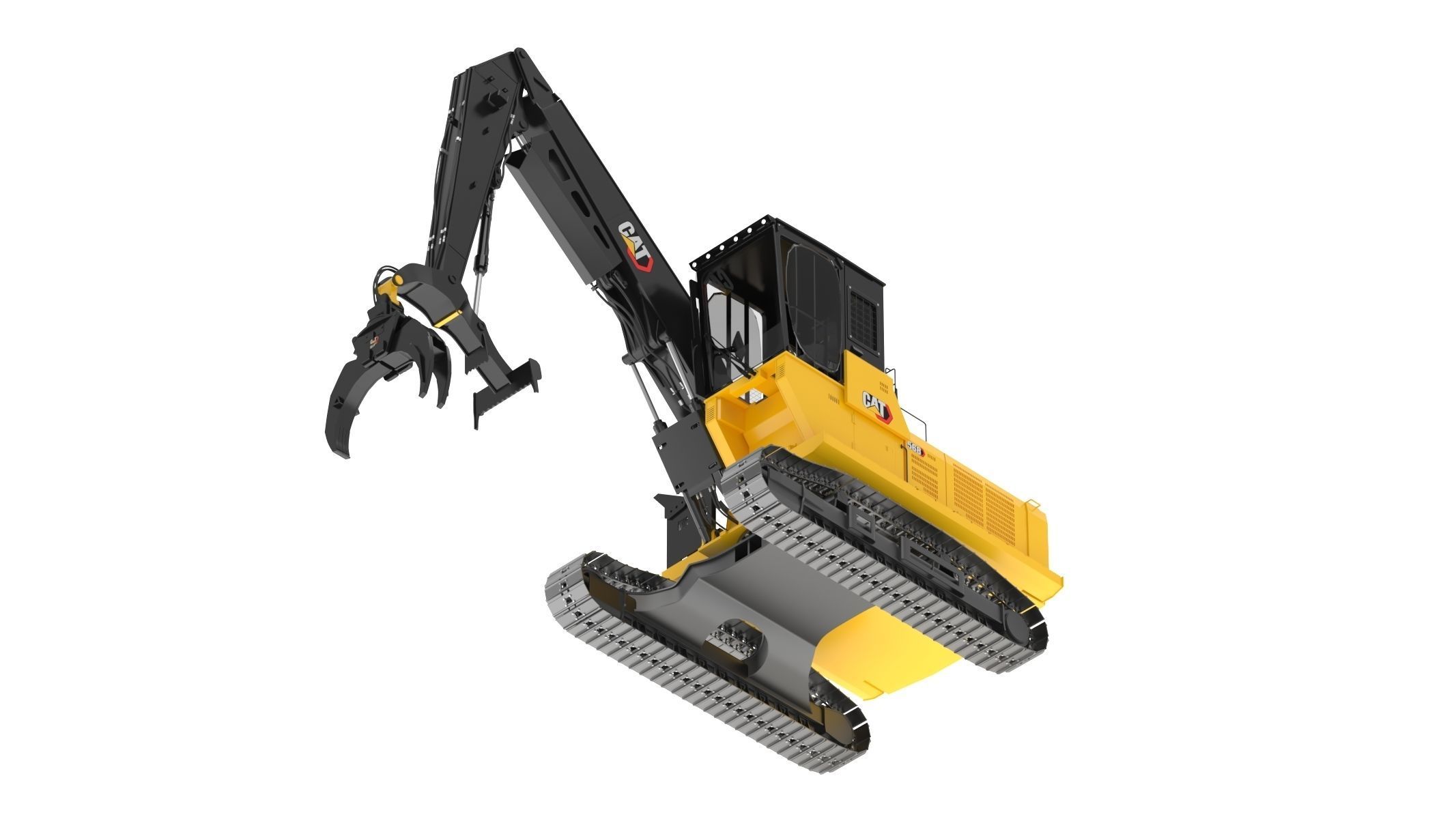 CAT FM568 General Forest And Log Loader Machine 3D model_9