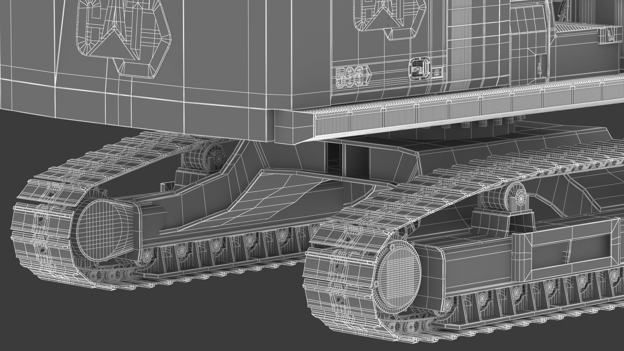 CAT FM568 General Forest And Log Loader Machine 3D model_37
