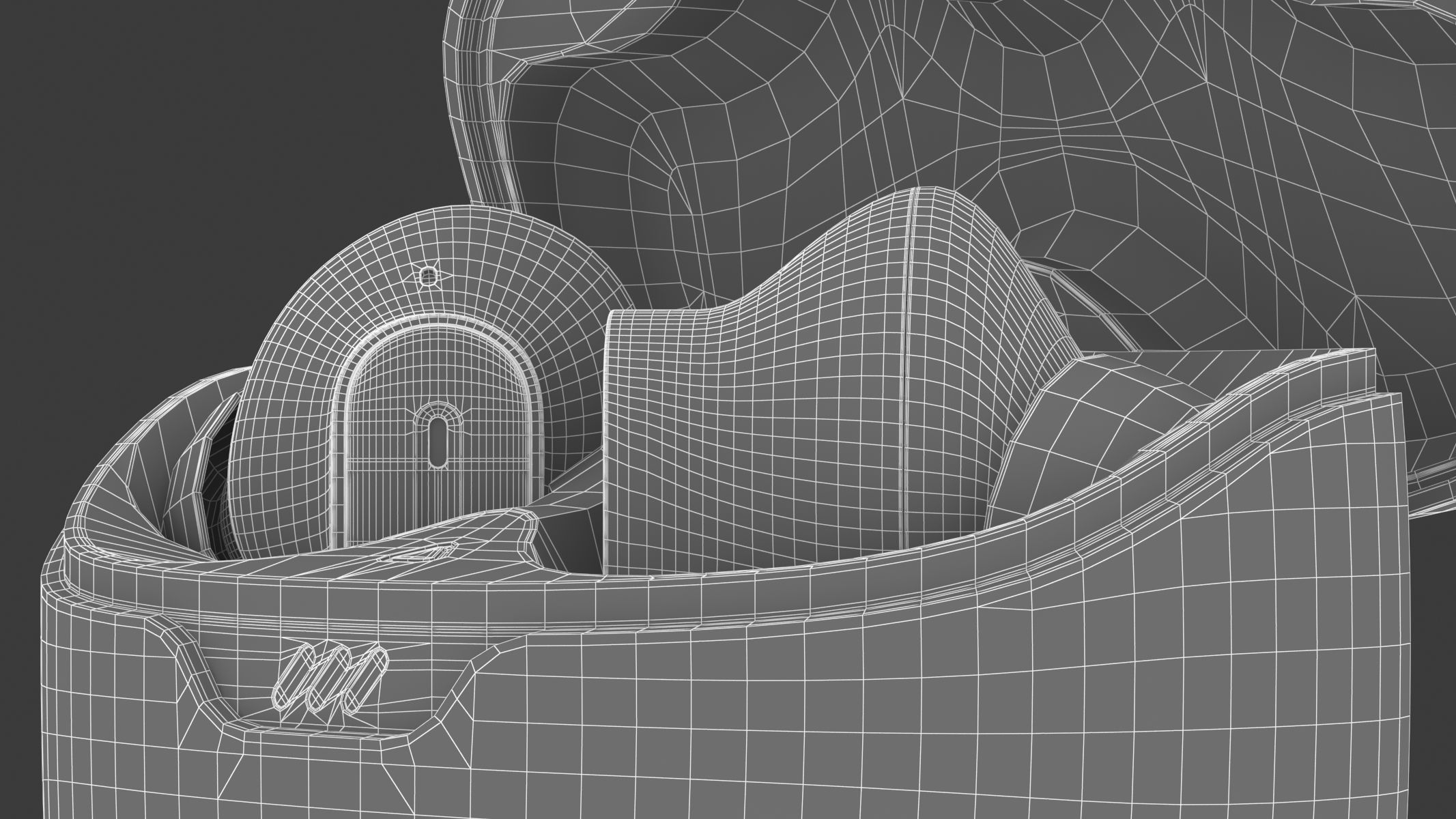 JBL Tune Beam Black 3D model_32