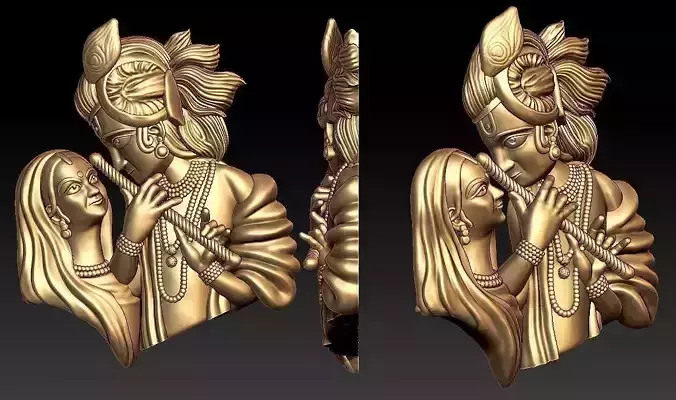 Radha Krishna Pendant
