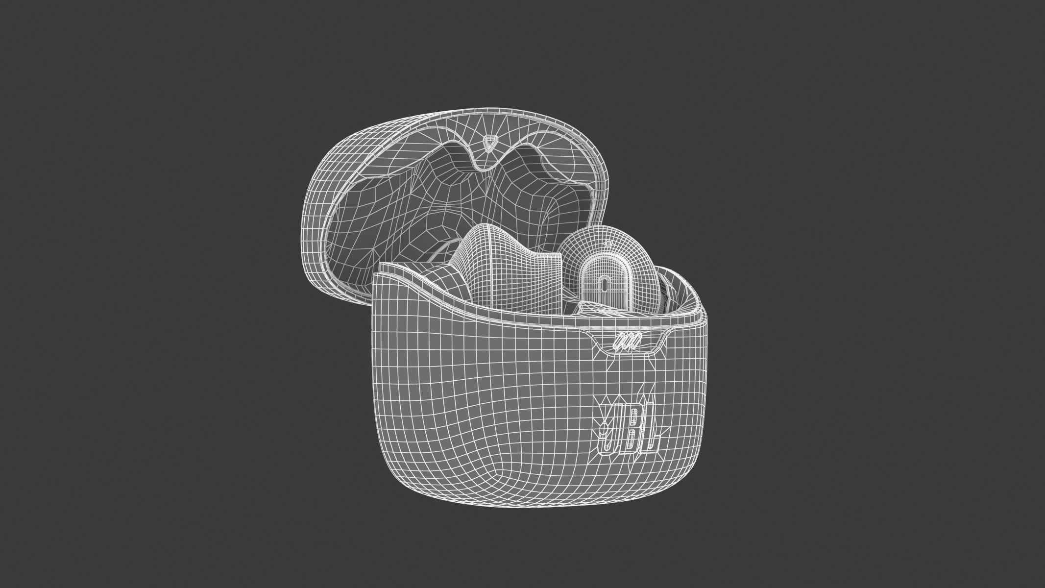 JBL Tune Beam White 3D model_21