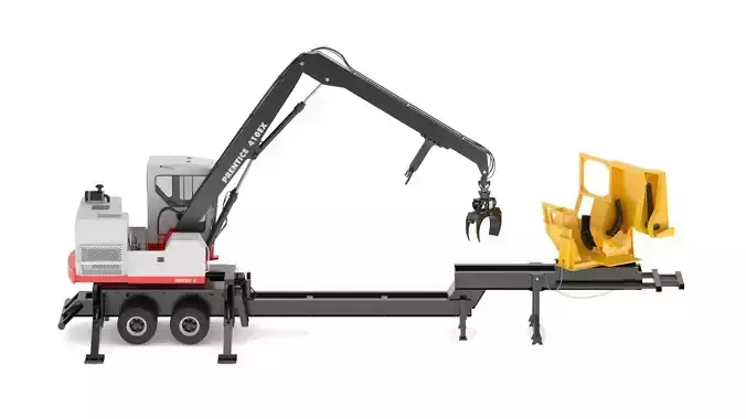 Prentice 410ex Knuckleboom Loader 3D model