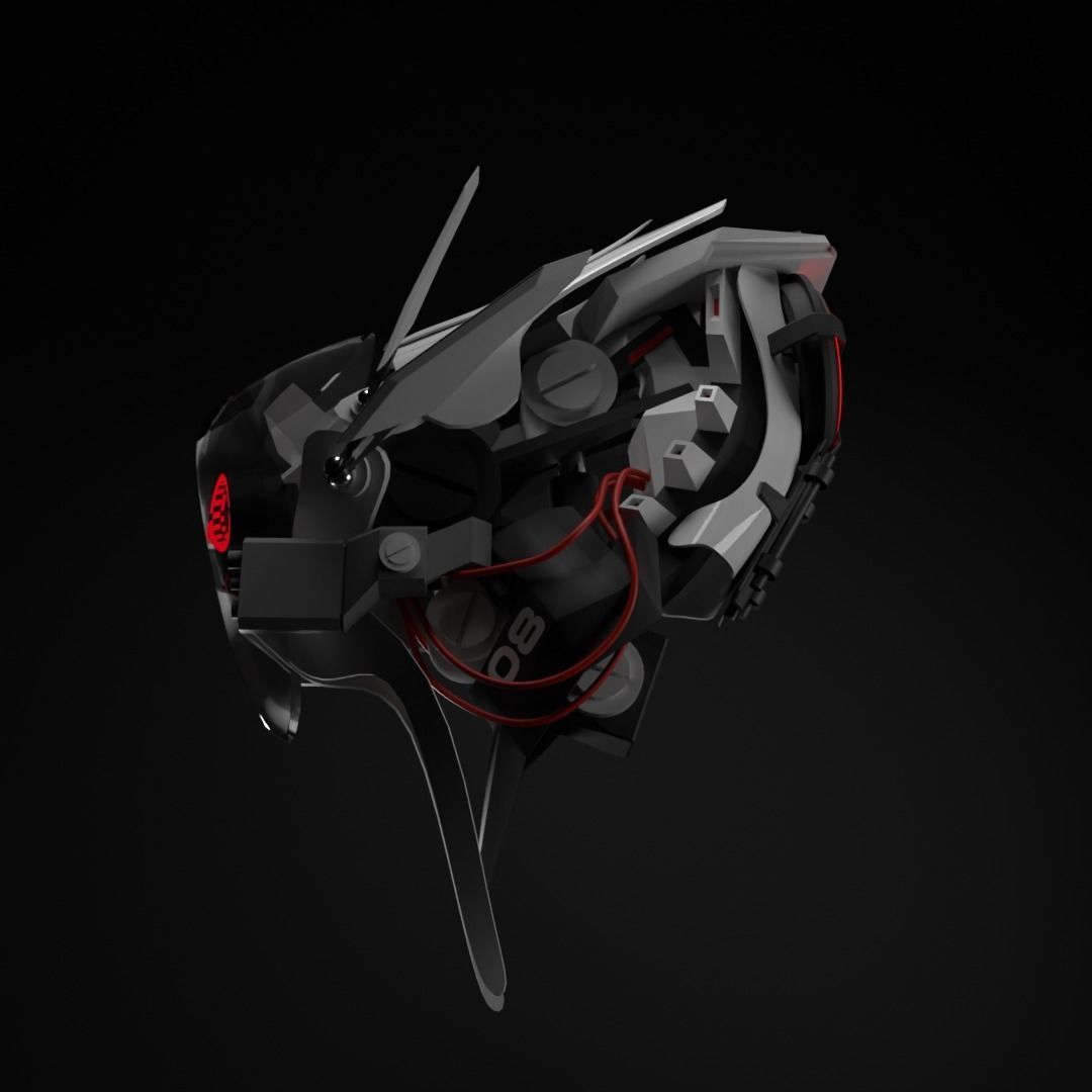 Robo Mini Low-poly 3D model_3