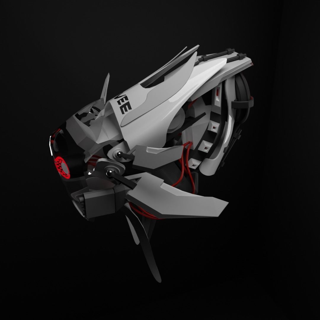 Robo Mini Low-poly 3D model_2