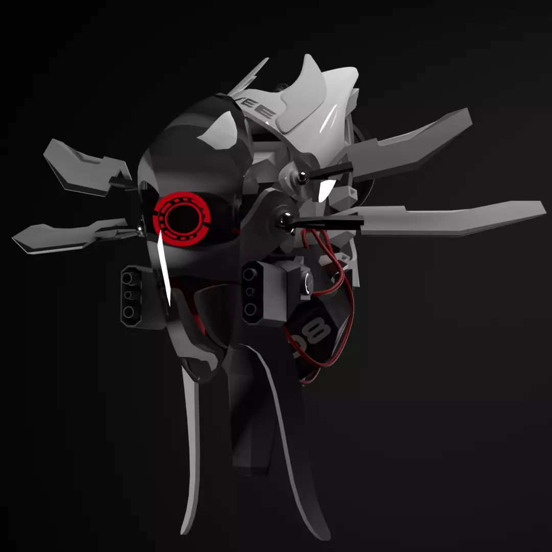 Robo Mini Low-poly 3D model_0