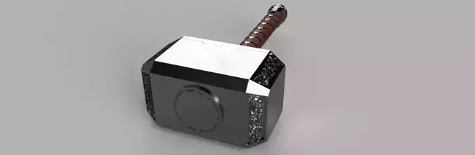 Marvel Comics Thor Mjolnir MCU 3D model