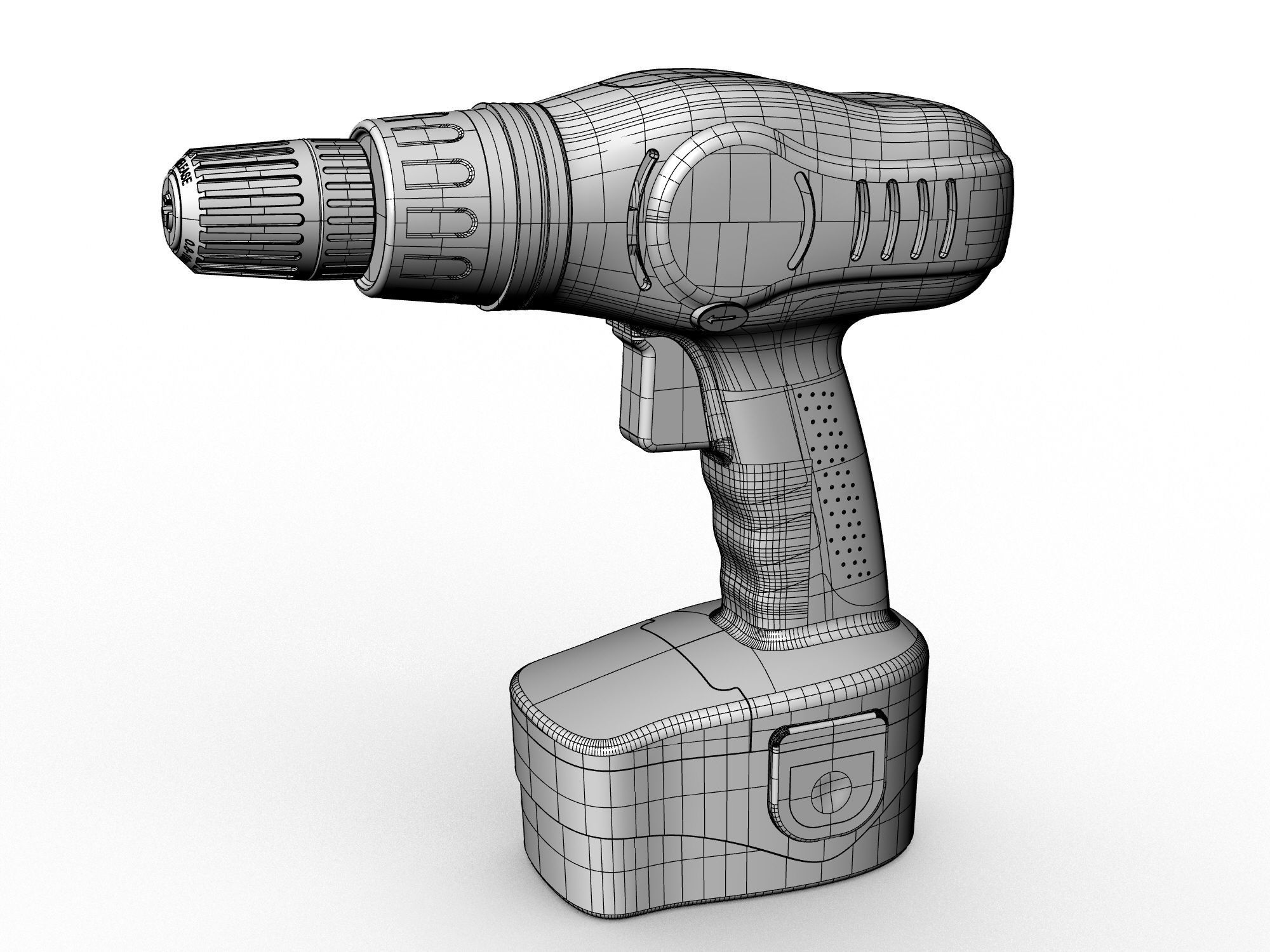 Hand Drill 03 3D model_8