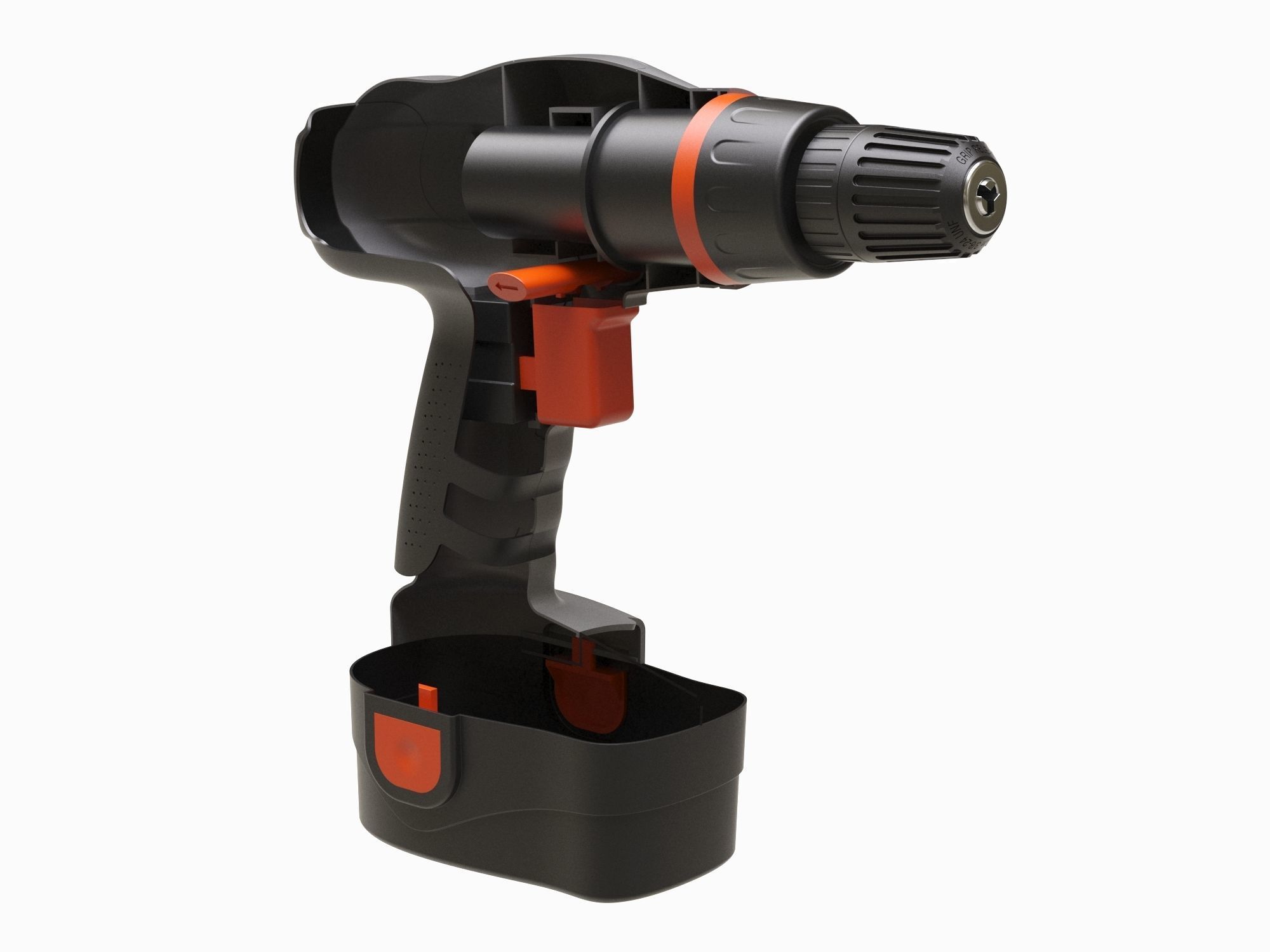 Hand Drill 03 3D model_4