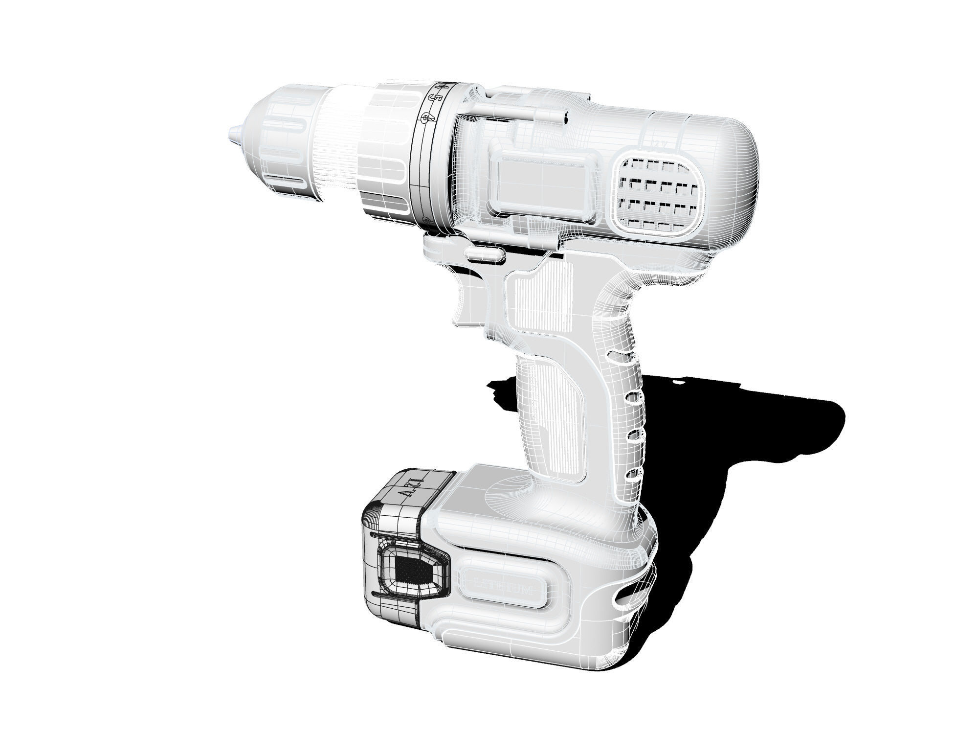 Hand Drill 05 3D model_7