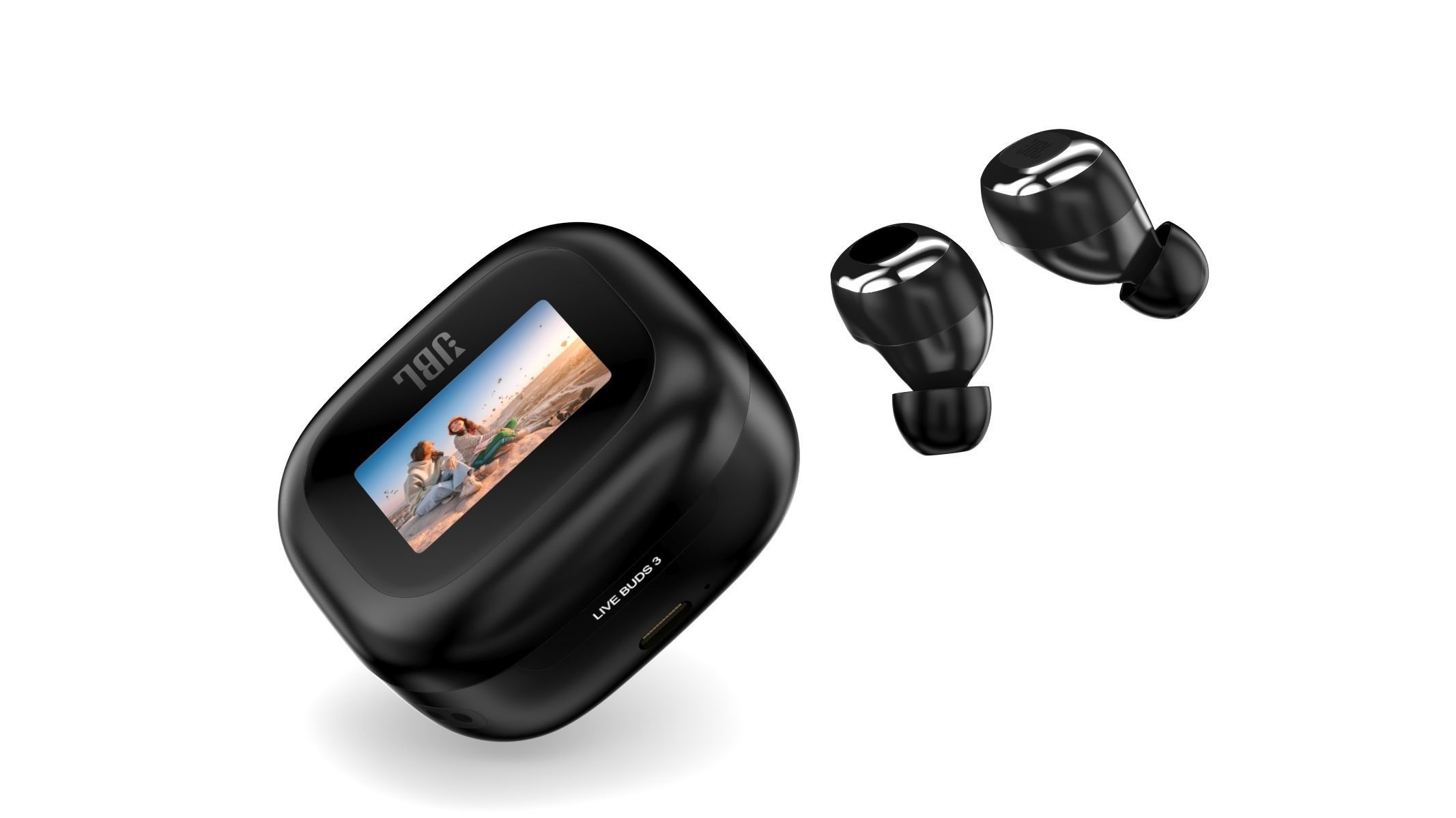 JBL Live 3 Buds Black 3D model_16