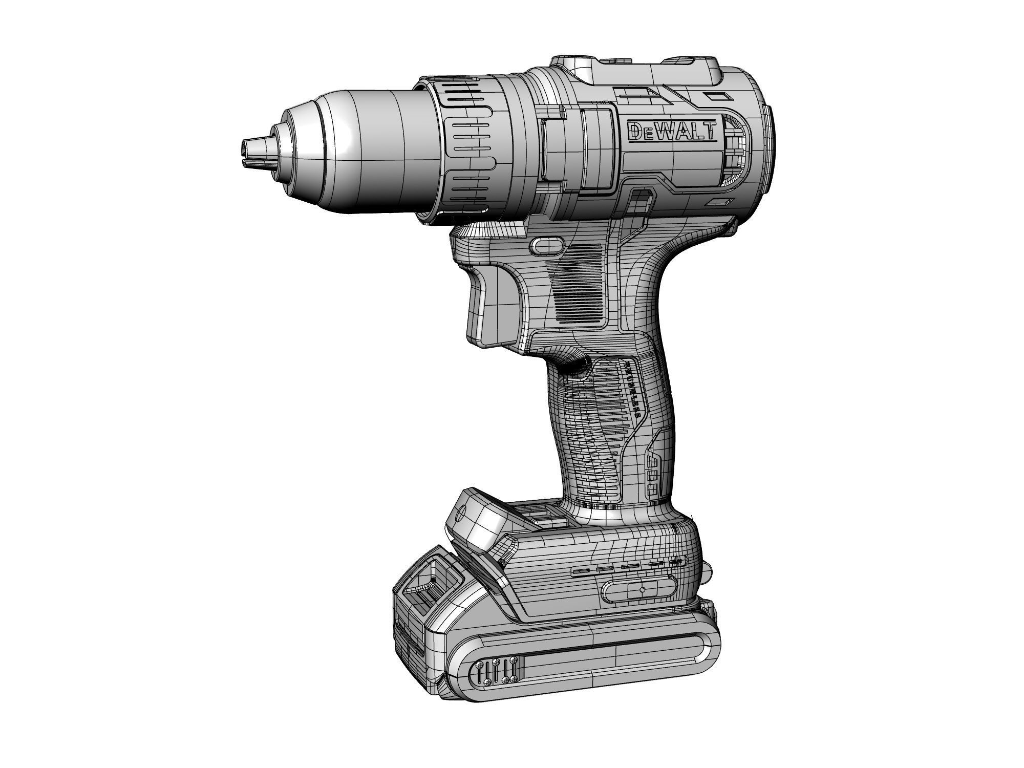  Hand Drill 08 3D model_8