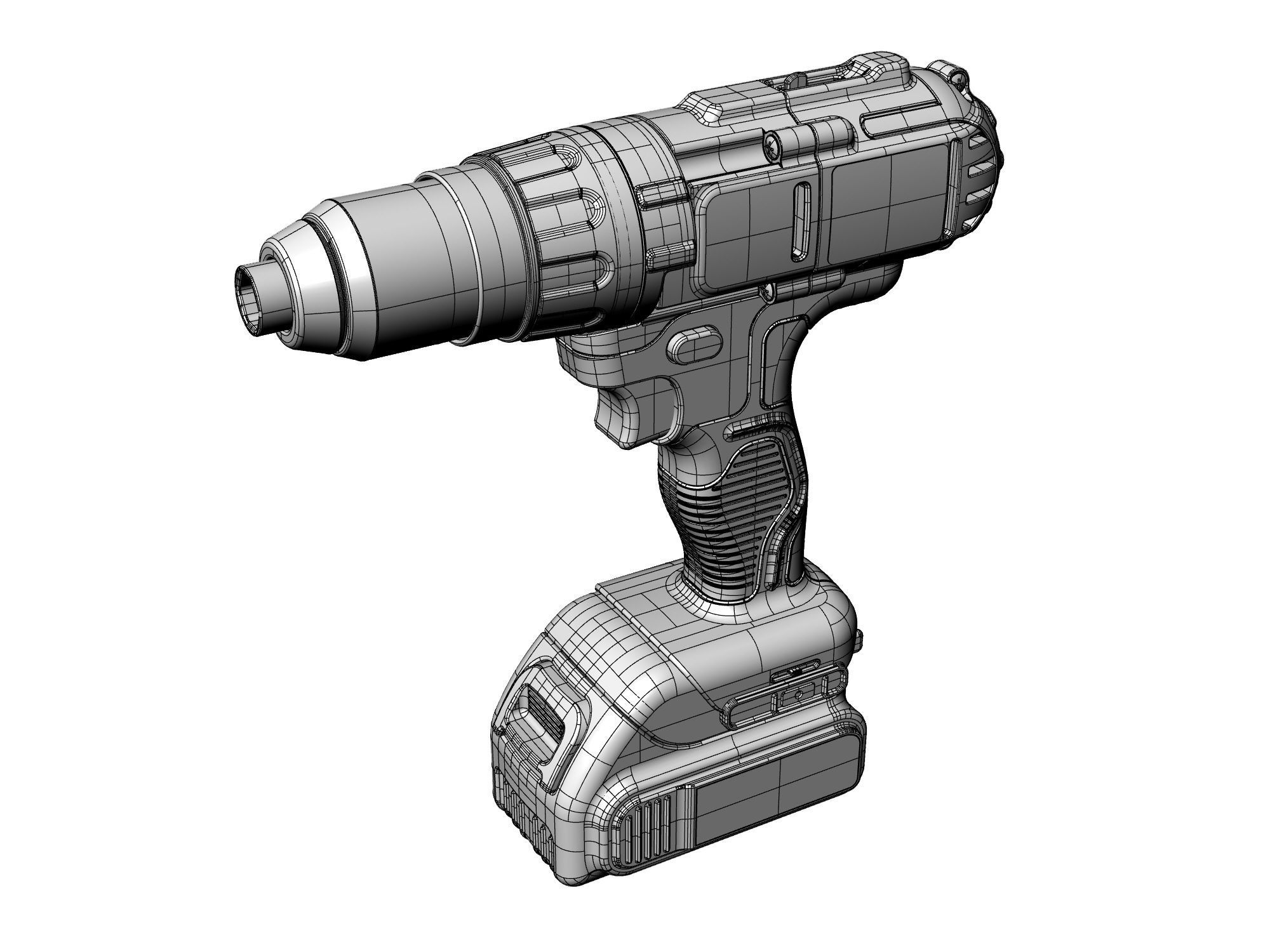  Hand Drill 10 3D model_6