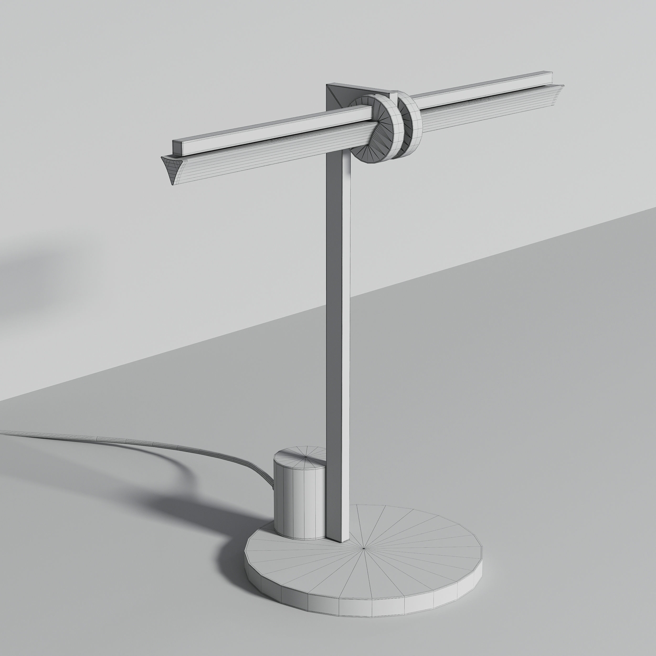 Optical Table light Low-poly 3D model_2