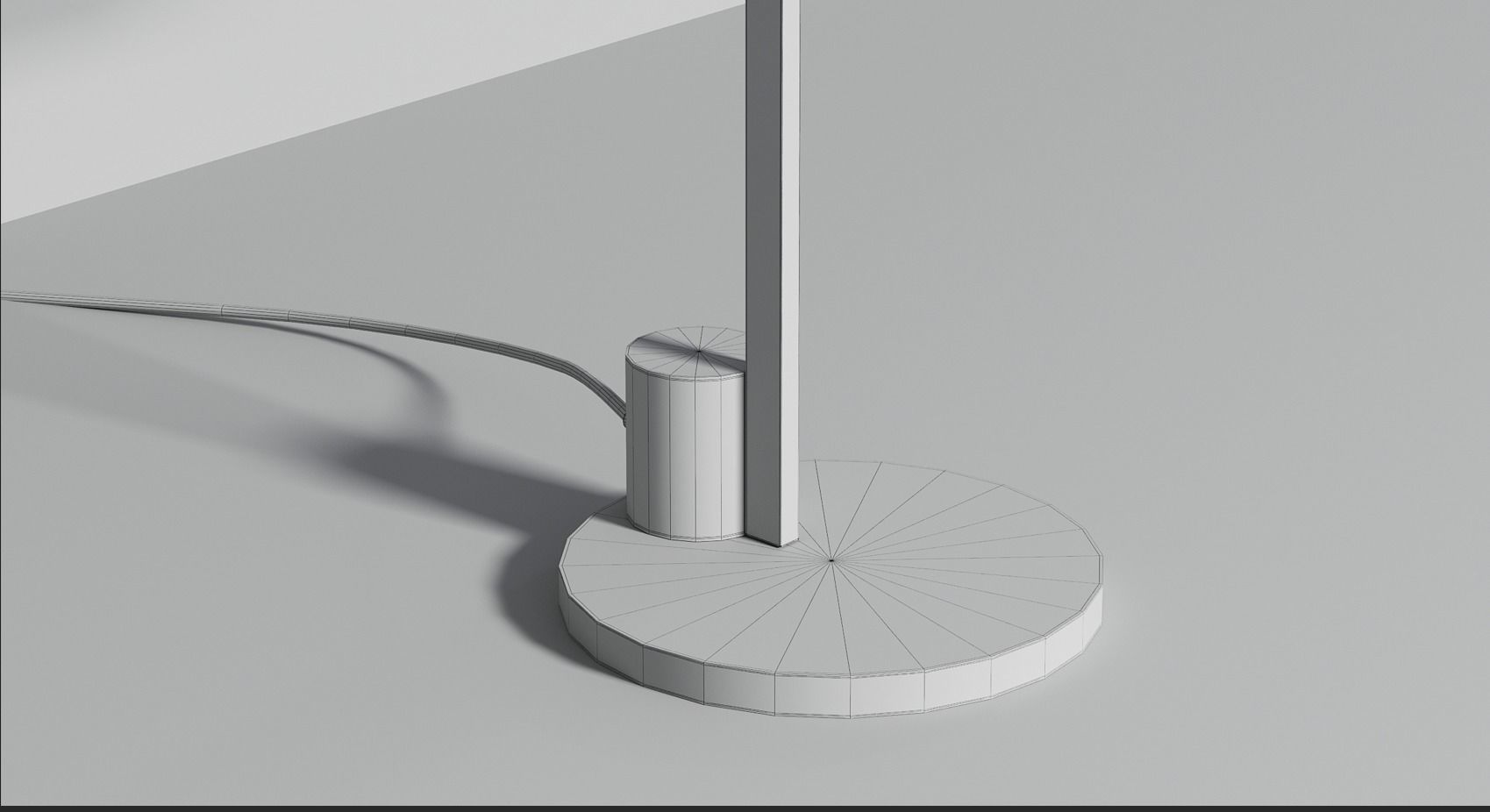 Optical Table light Low-poly 3D model_8