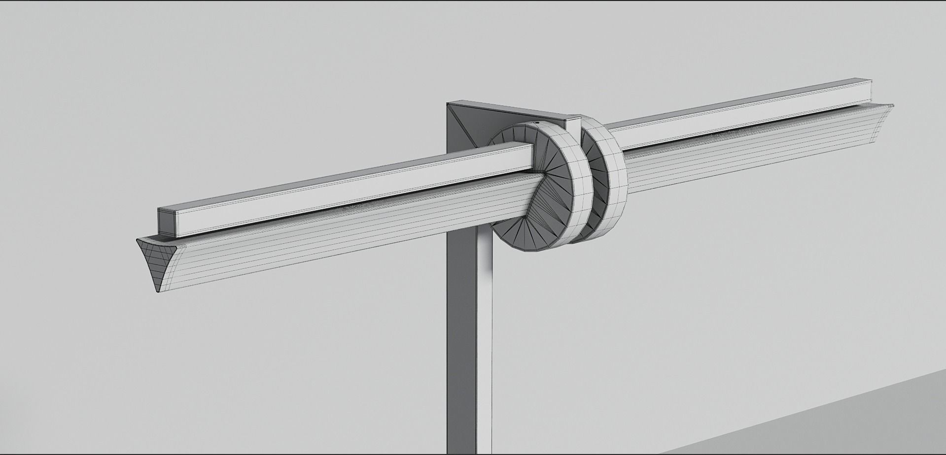 Optical Table light Low-poly 3D model_7