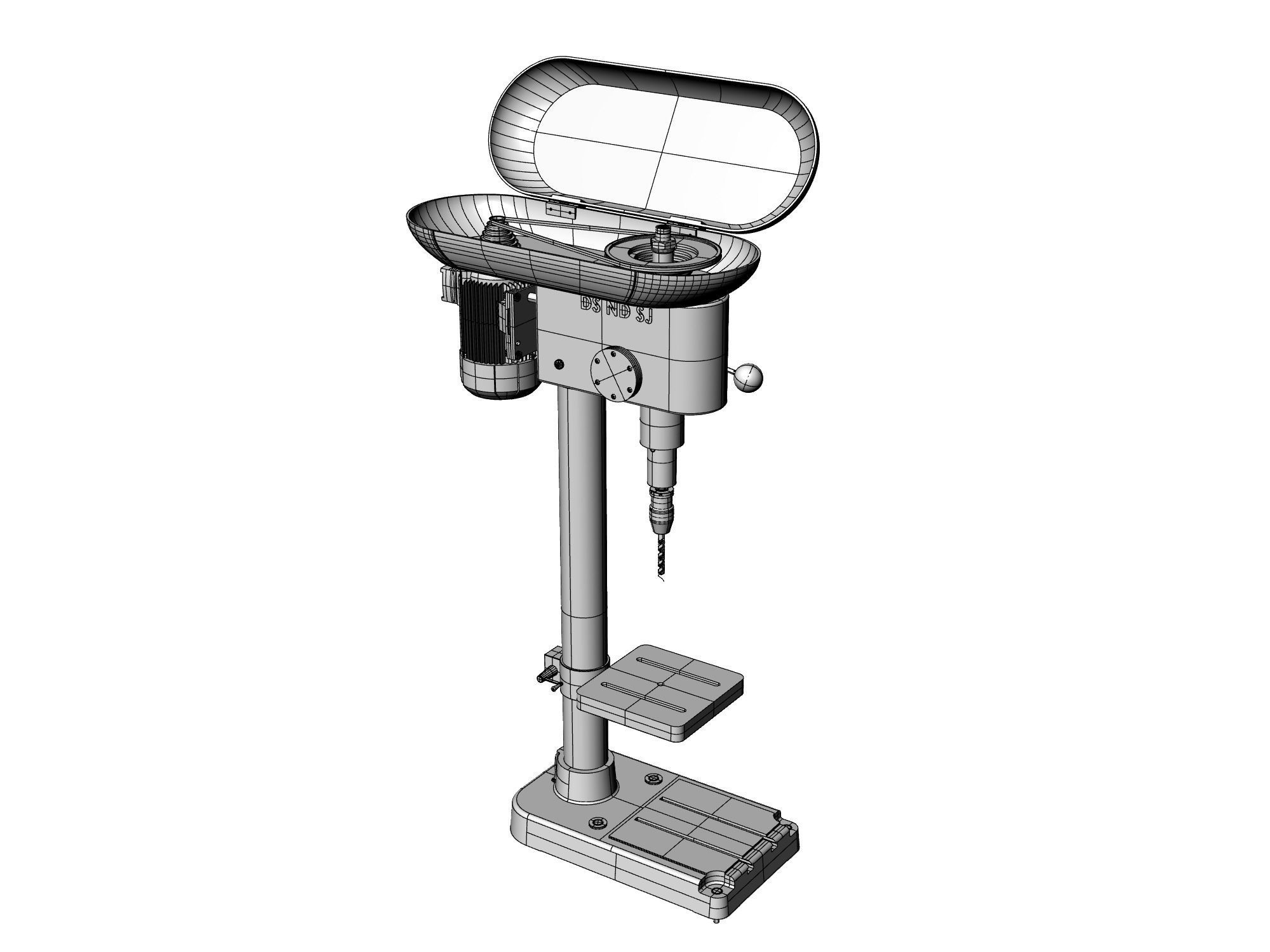  Hand Drill 14 3D model_6