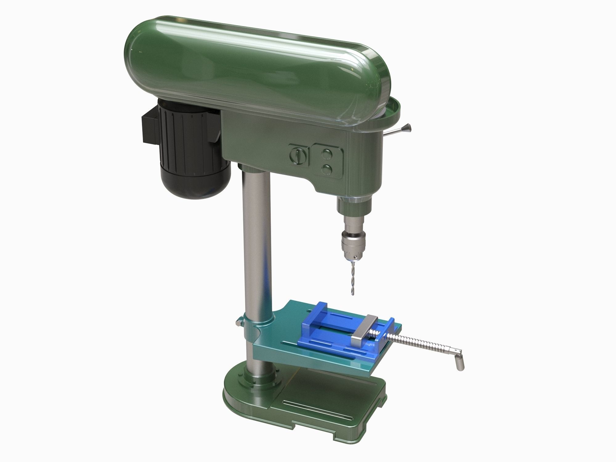  Hand Drill 15 3D model_3