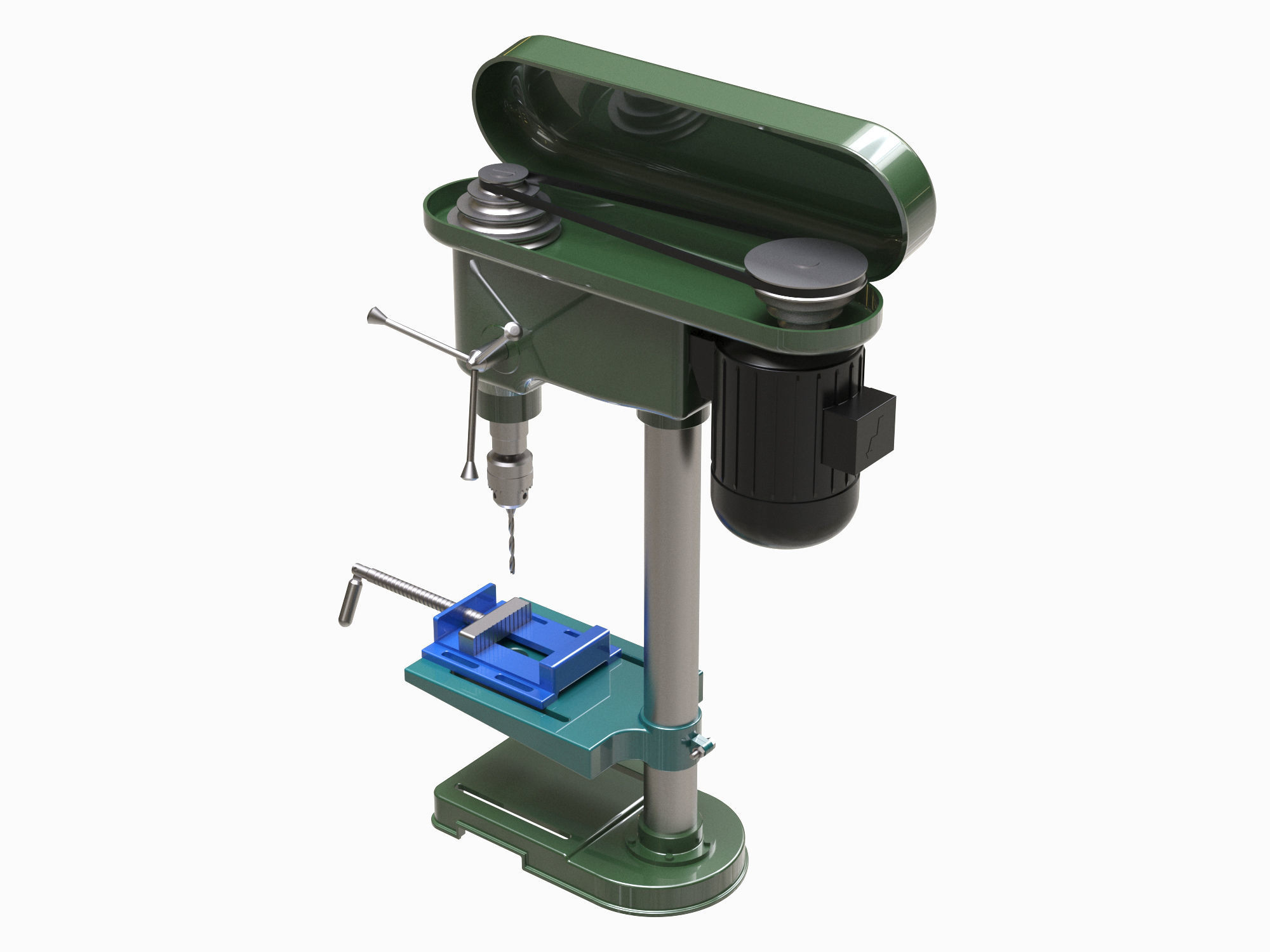  Hand Drill 15 3D model_2