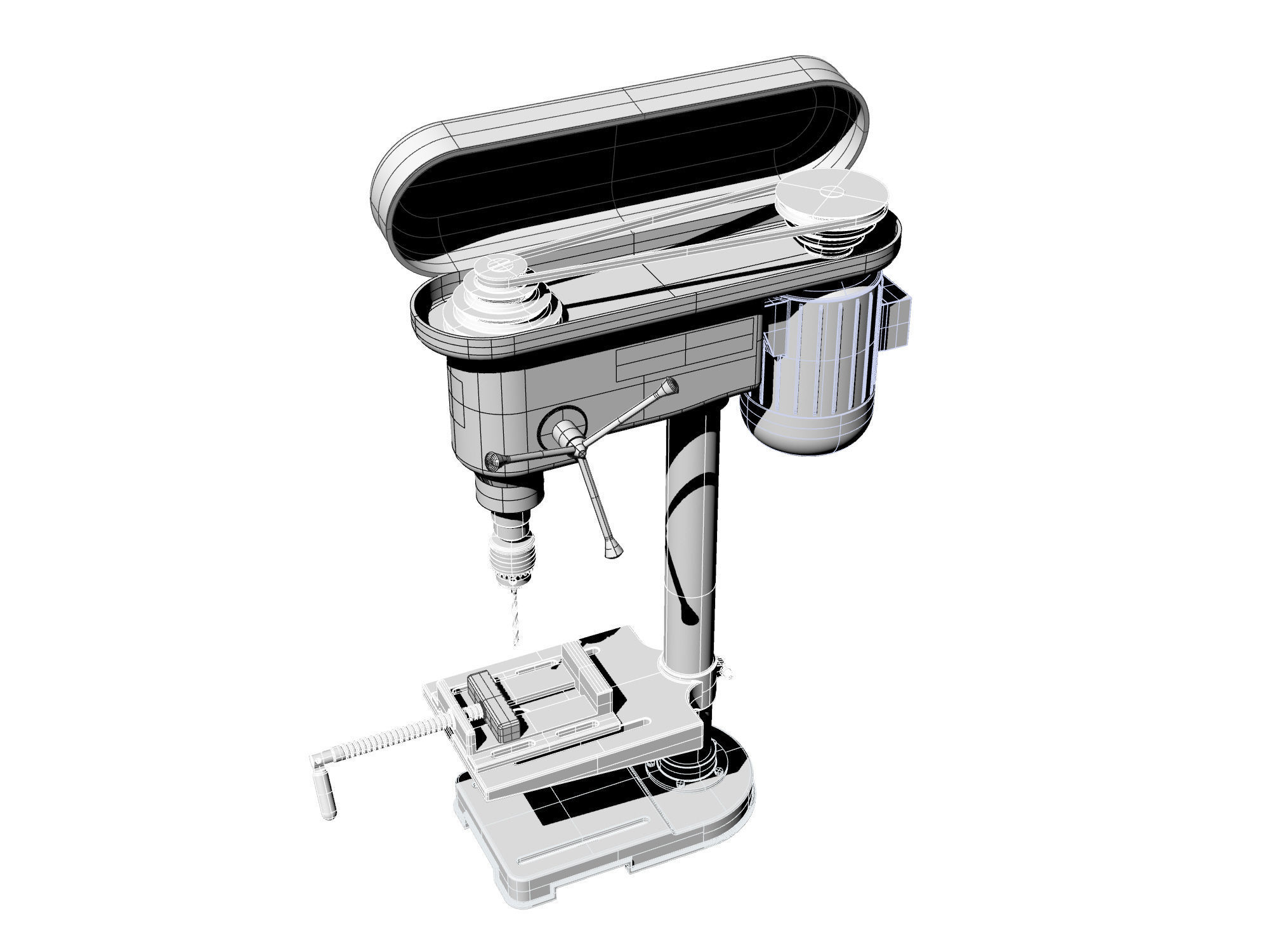  Hand Drill 15 3D model_6