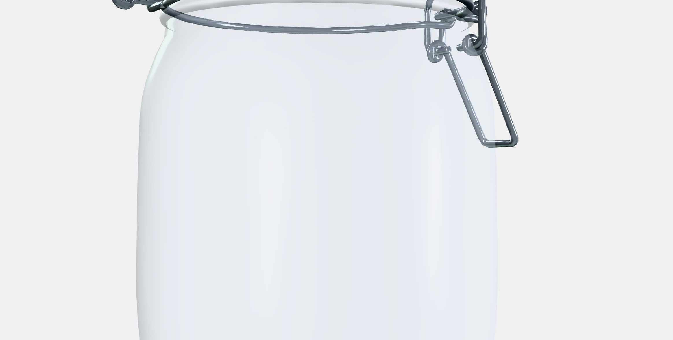 KORKEN Jar with lid 3 Low-poly 3D model_3