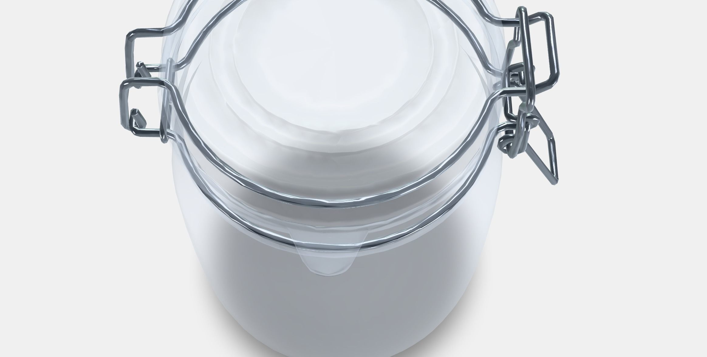 KORKEN Jar with lid 3 Low-poly 3D model_8