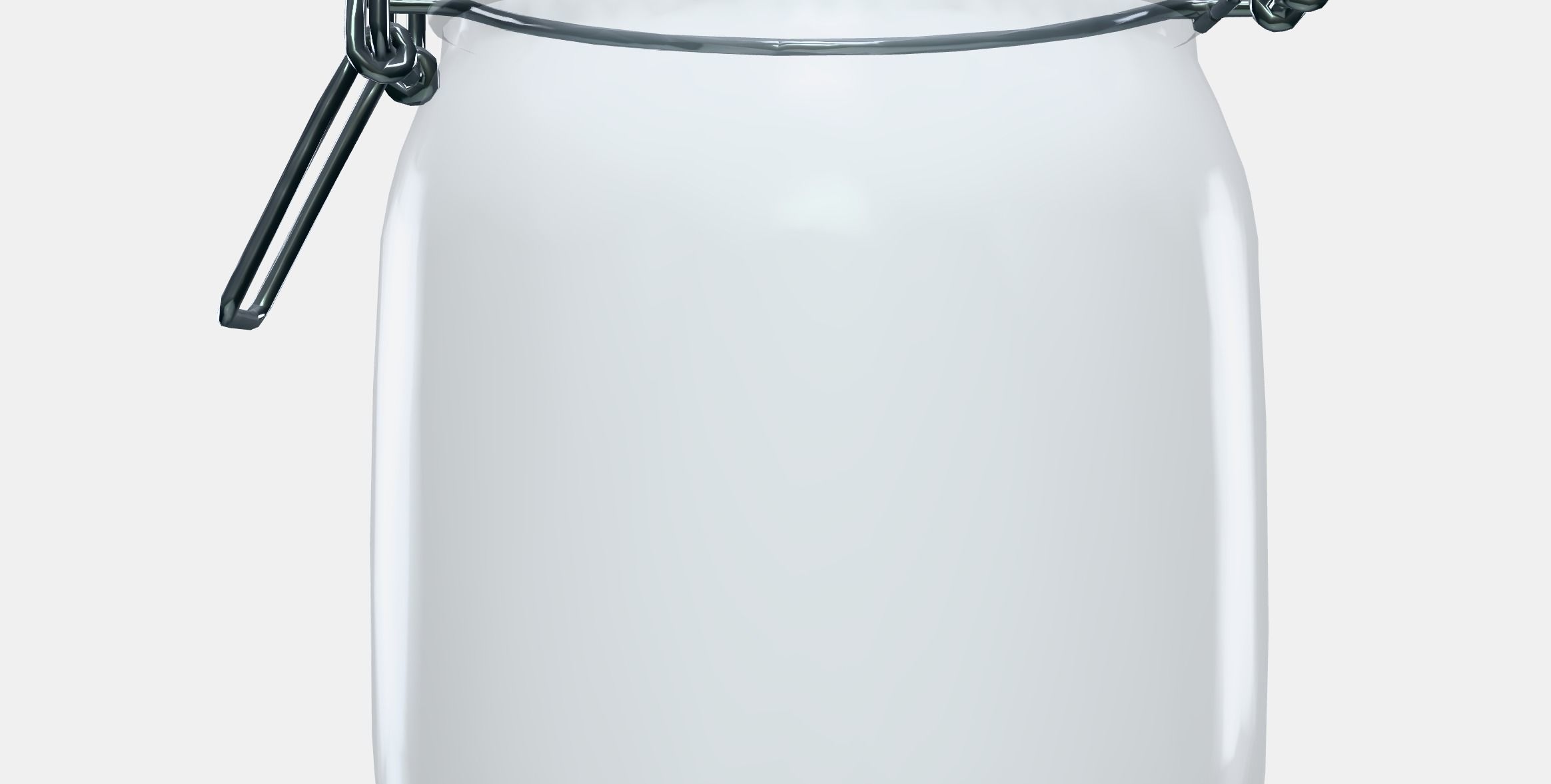 KORKEN Jar with lid 3 Low-poly 3D model_11