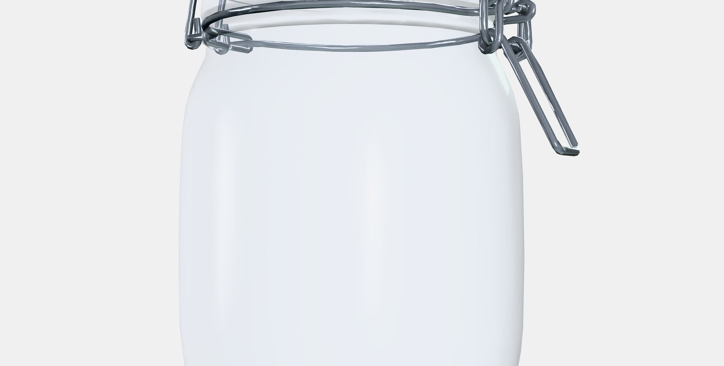 KORKEN Jar with lid 3 Low-poly 3D model_5