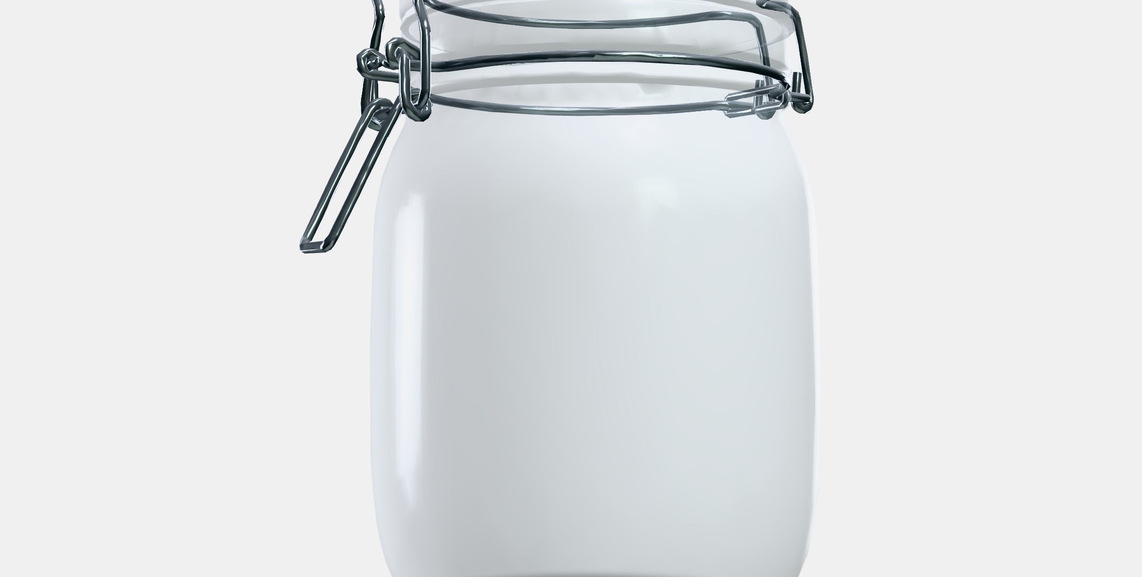 KORKEN Jar with lid 3 Low-poly 3D model_9