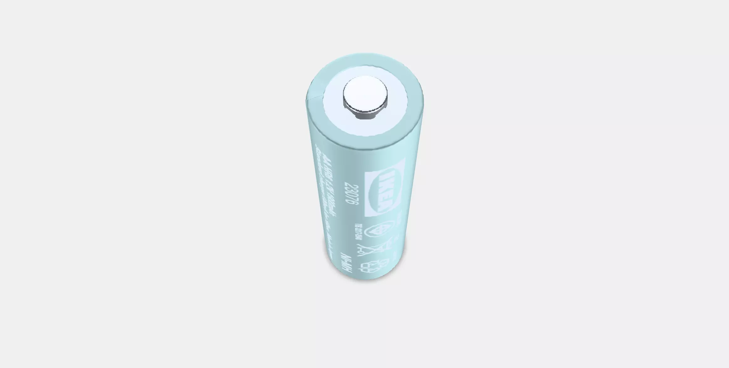 LADDA Rechargeable battery 3 Low-poly 3D model