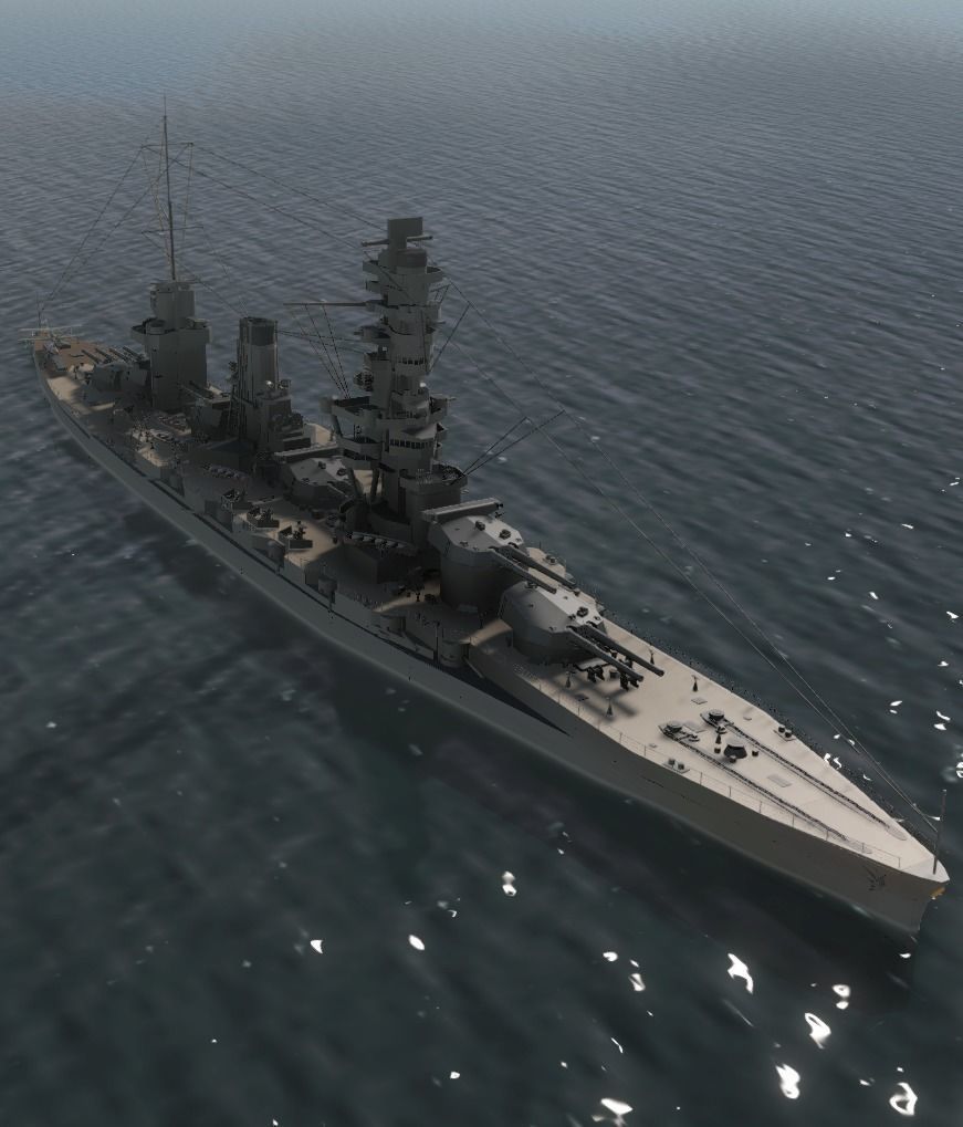 JAPANESE BATTLESHIP FUSO 3D MODEL 3D model_6