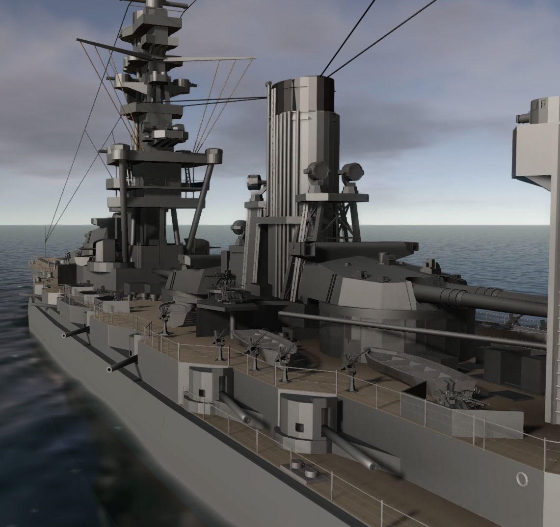 JAPANESE BATTLESHIP FUSO 3D MODEL 3D model_8