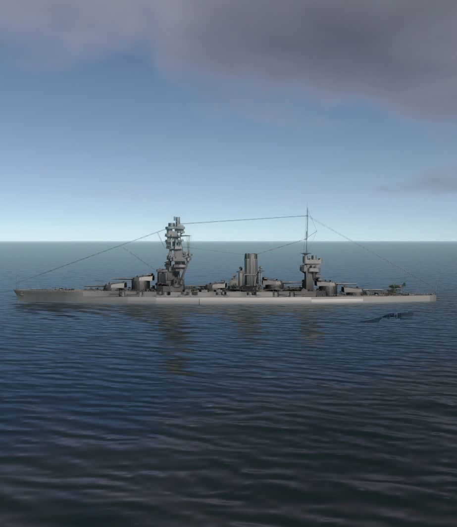 JAPANESE BATTLESHIP FUSO 3D MODEL 3D model_3