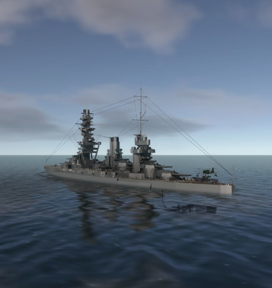 JAPANESE BATTLESHIP FUSO 3D MODEL 3D model_4