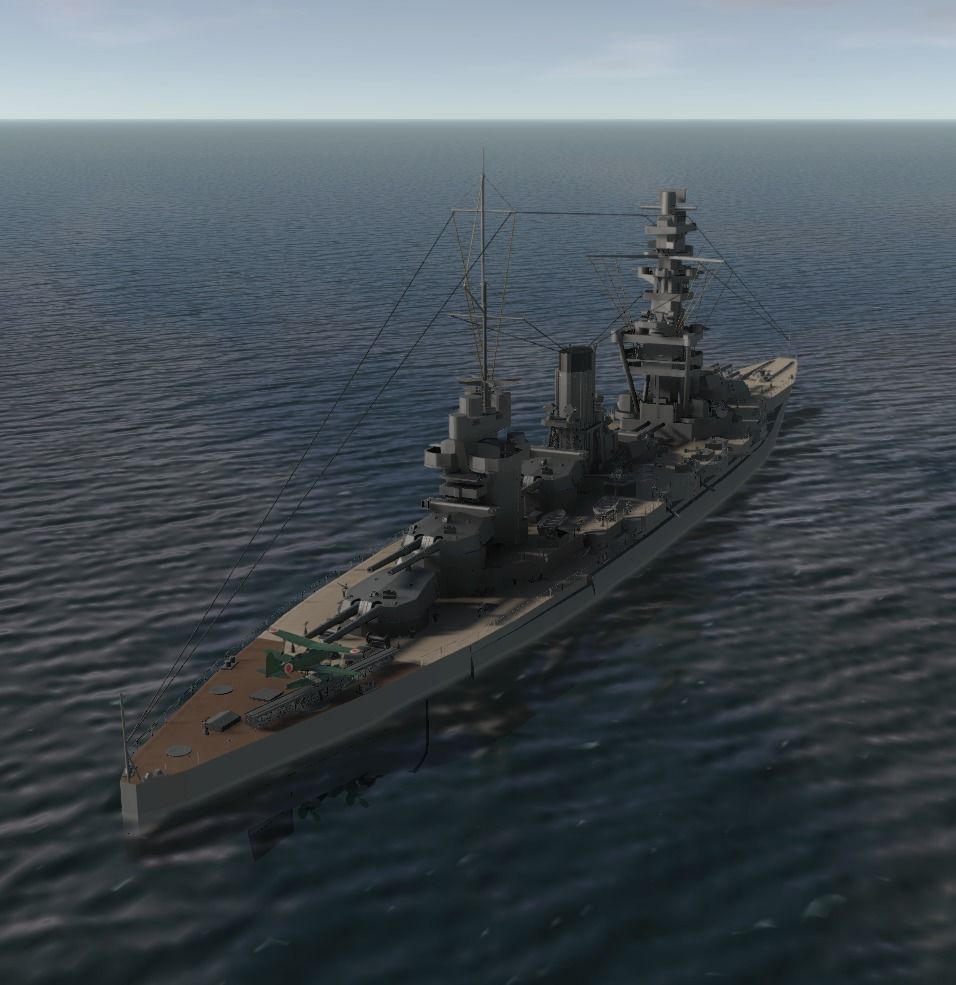 JAPANESE BATTLESHIP FUSO 3D MODEL 3D model_5