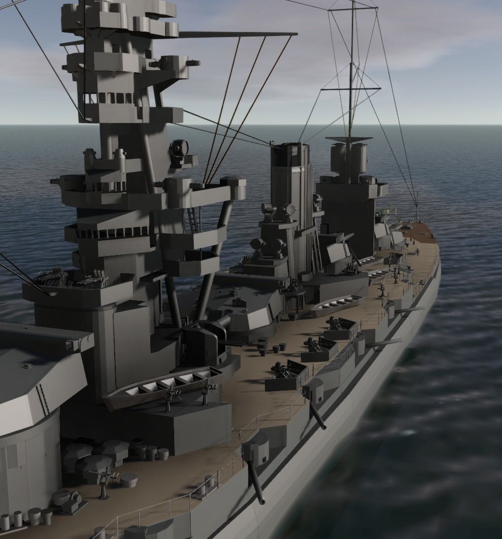JAPANESE BATTLESHIP FUSO 3D MODEL 3D model_7