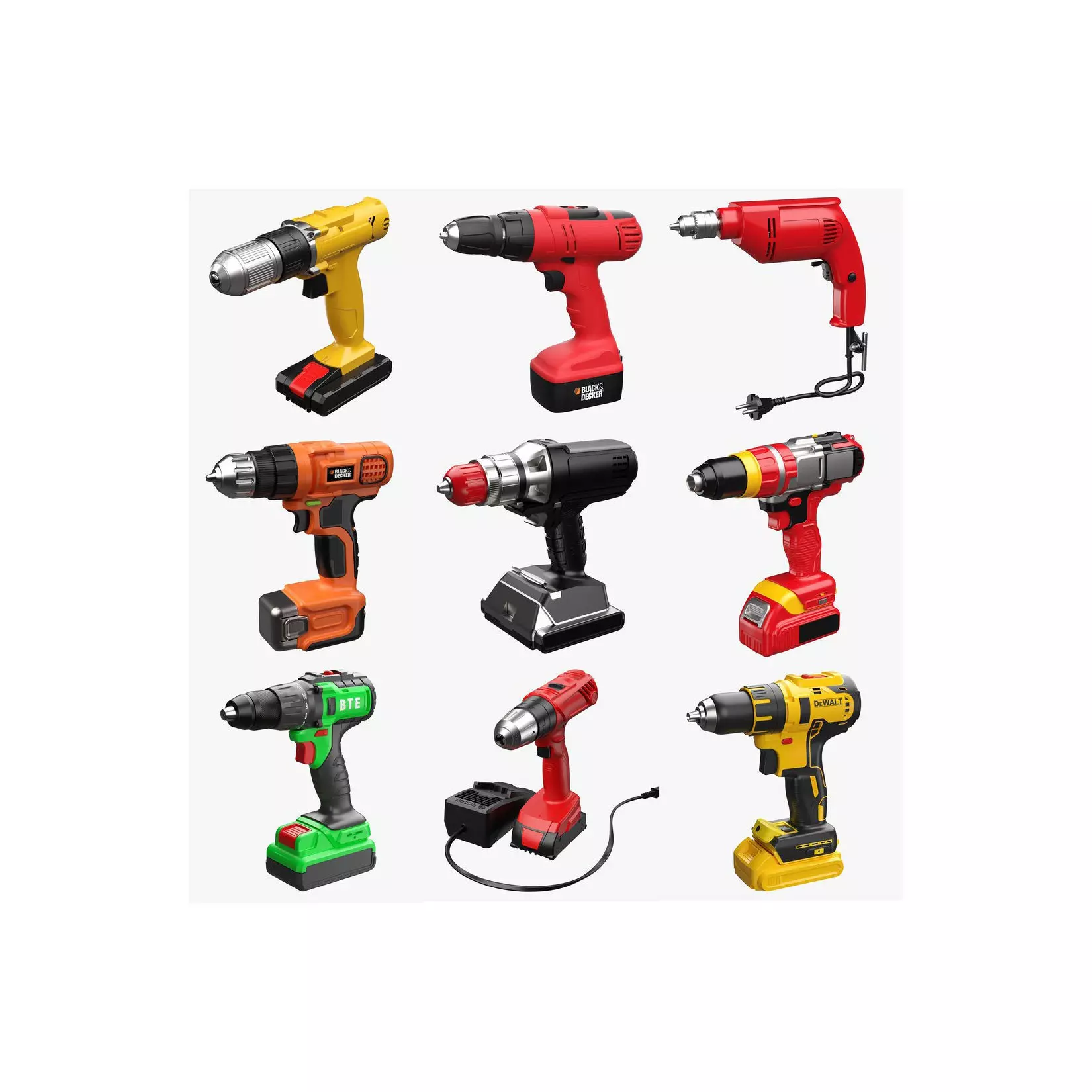 Hand Drill Collection I 9 in 1 _0