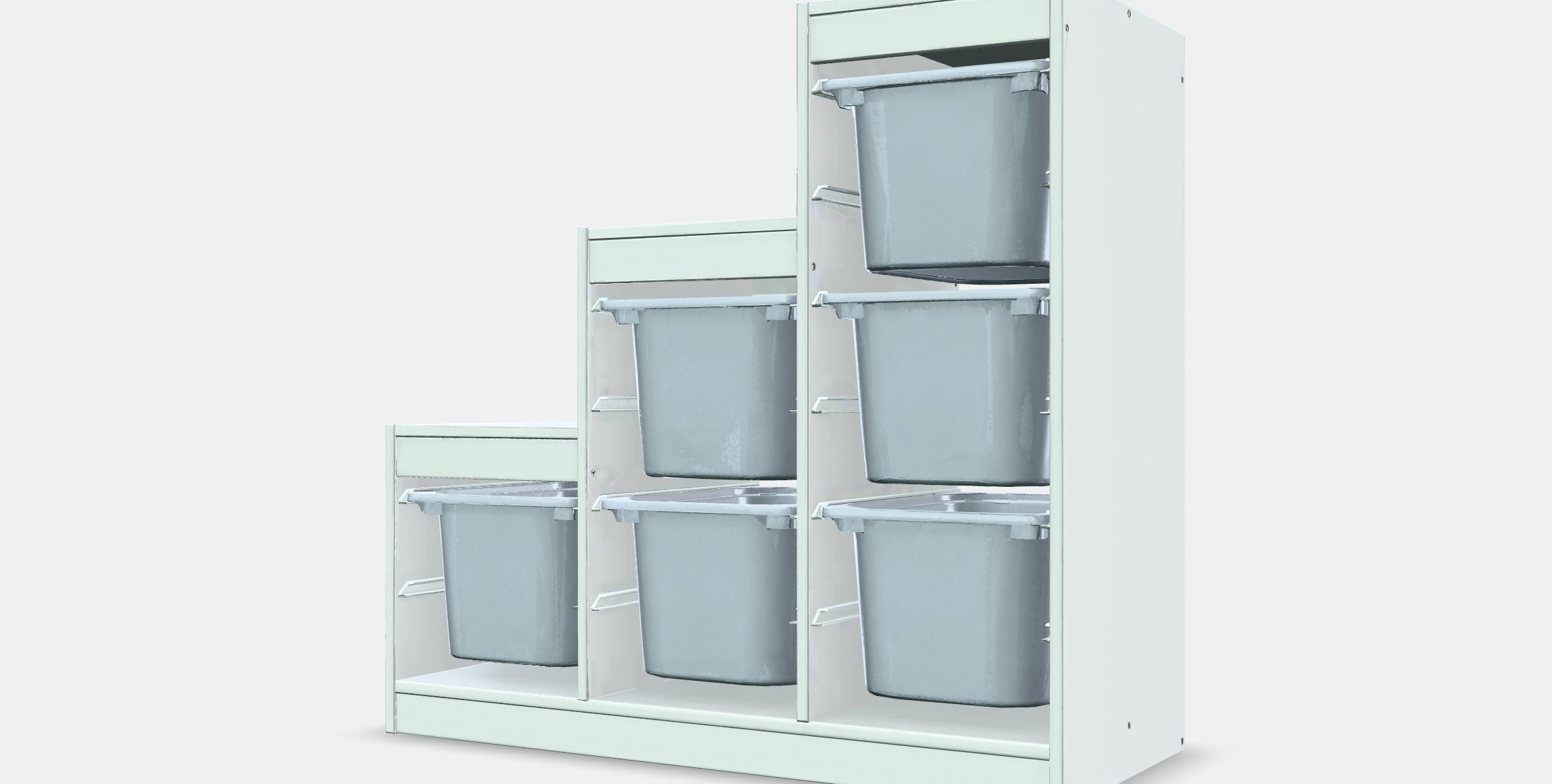 TROFAST storage lineup Low-poly 3D model_11
