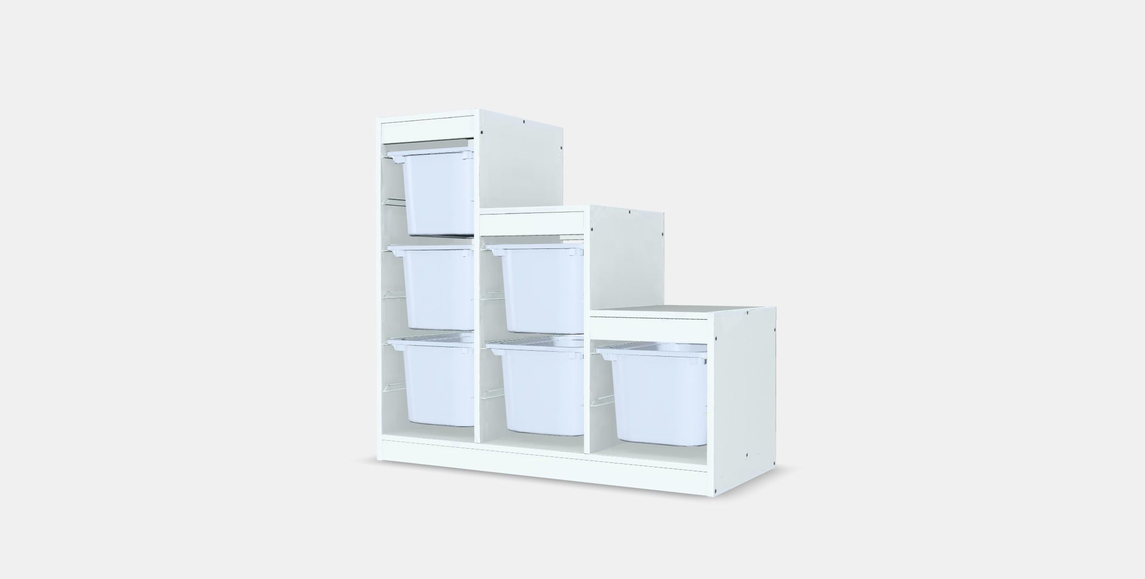 TROFAST storage lineup Low-poly 3D model_3