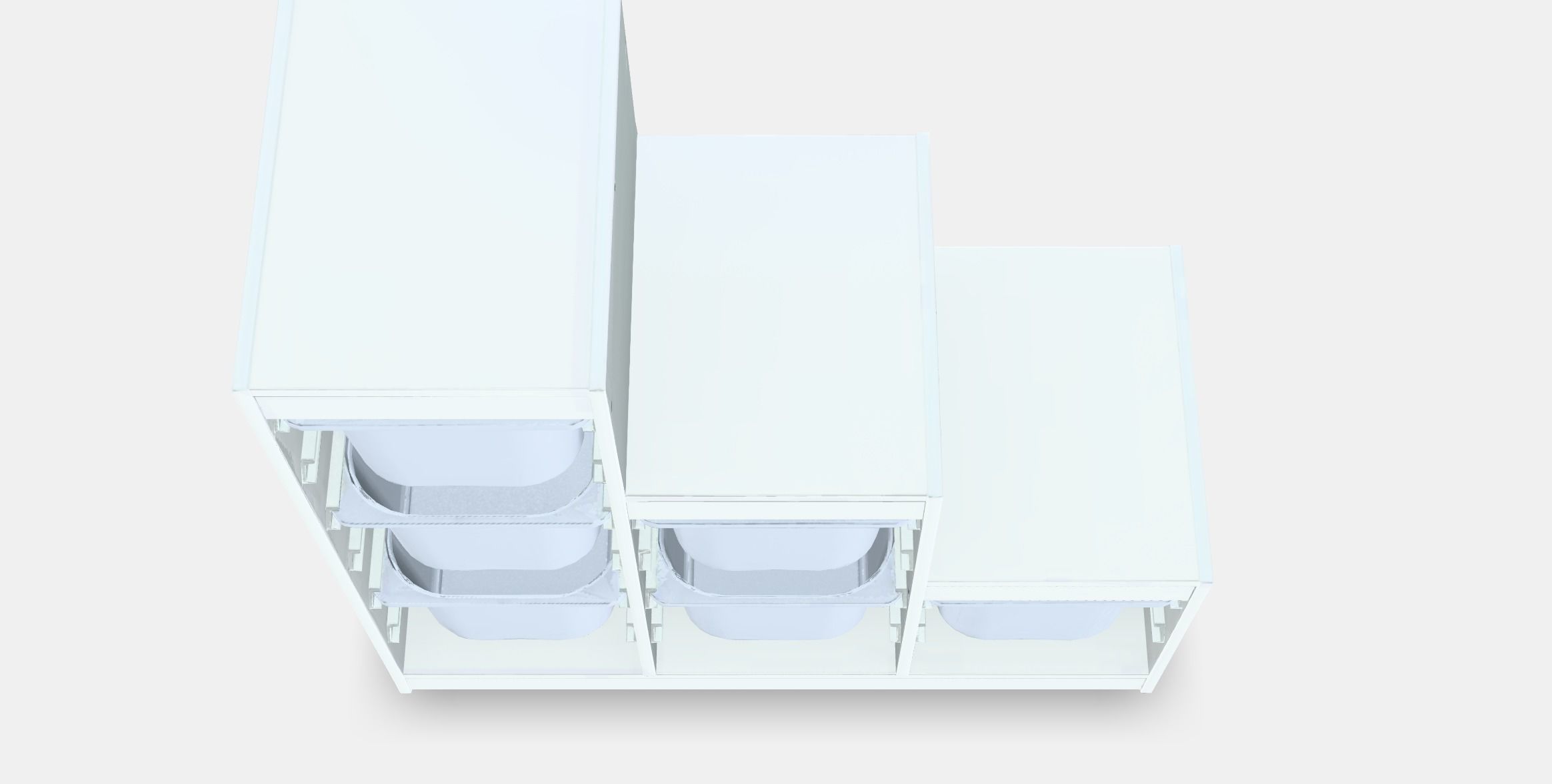 TROFAST storage lineup Low-poly 3D model_4