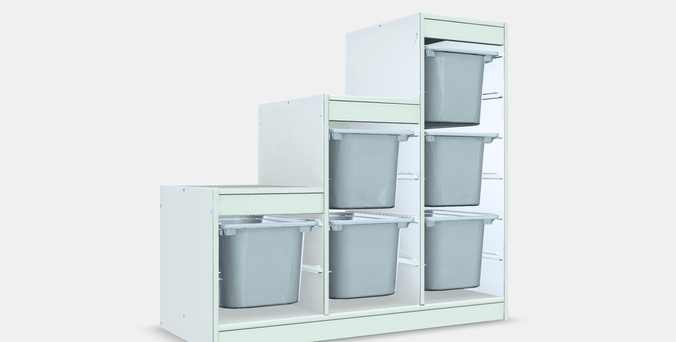 TROFAST storage lineup Low-poly 3D model_9