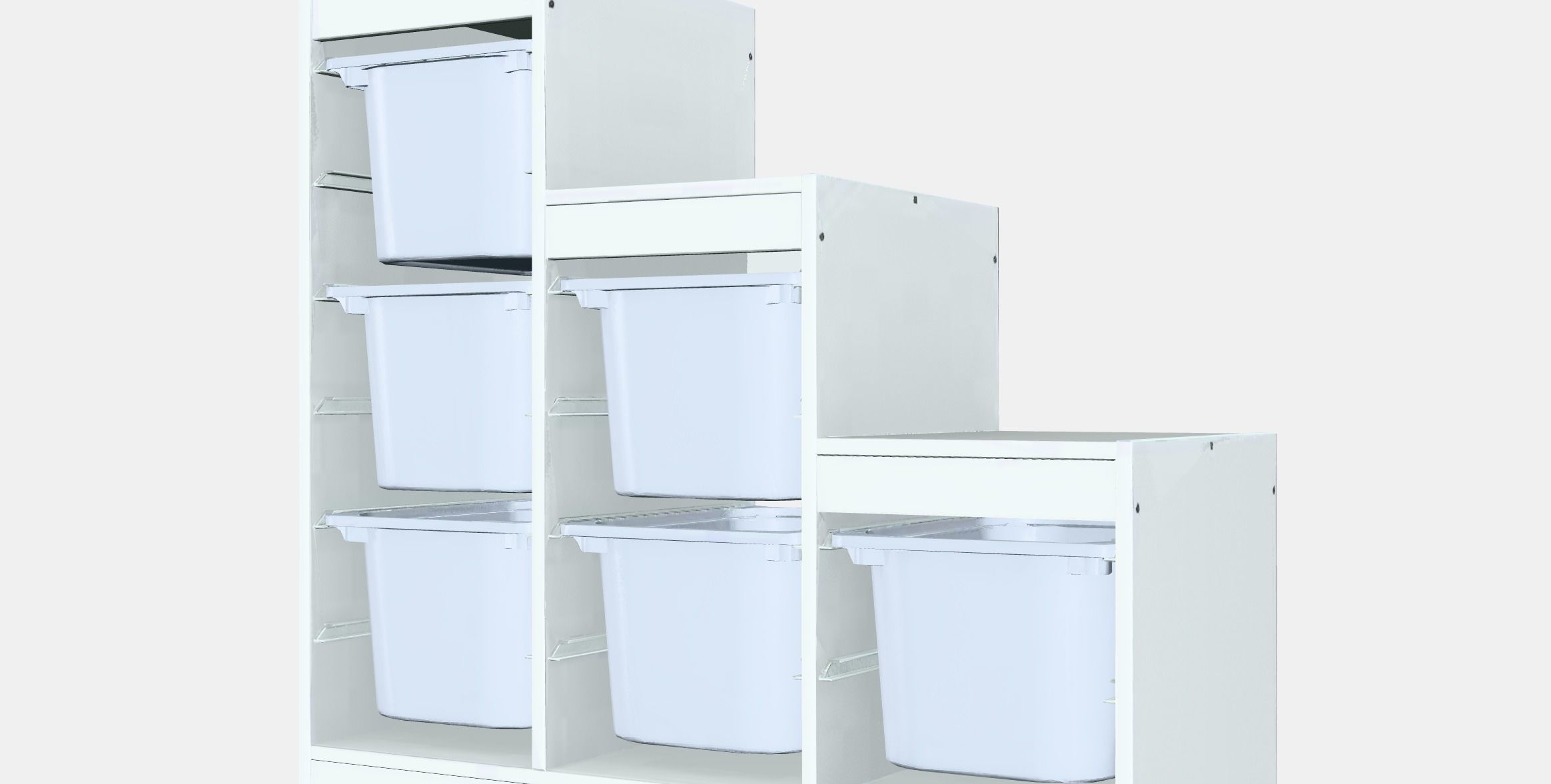 TROFAST storage lineup Low-poly 3D model_5