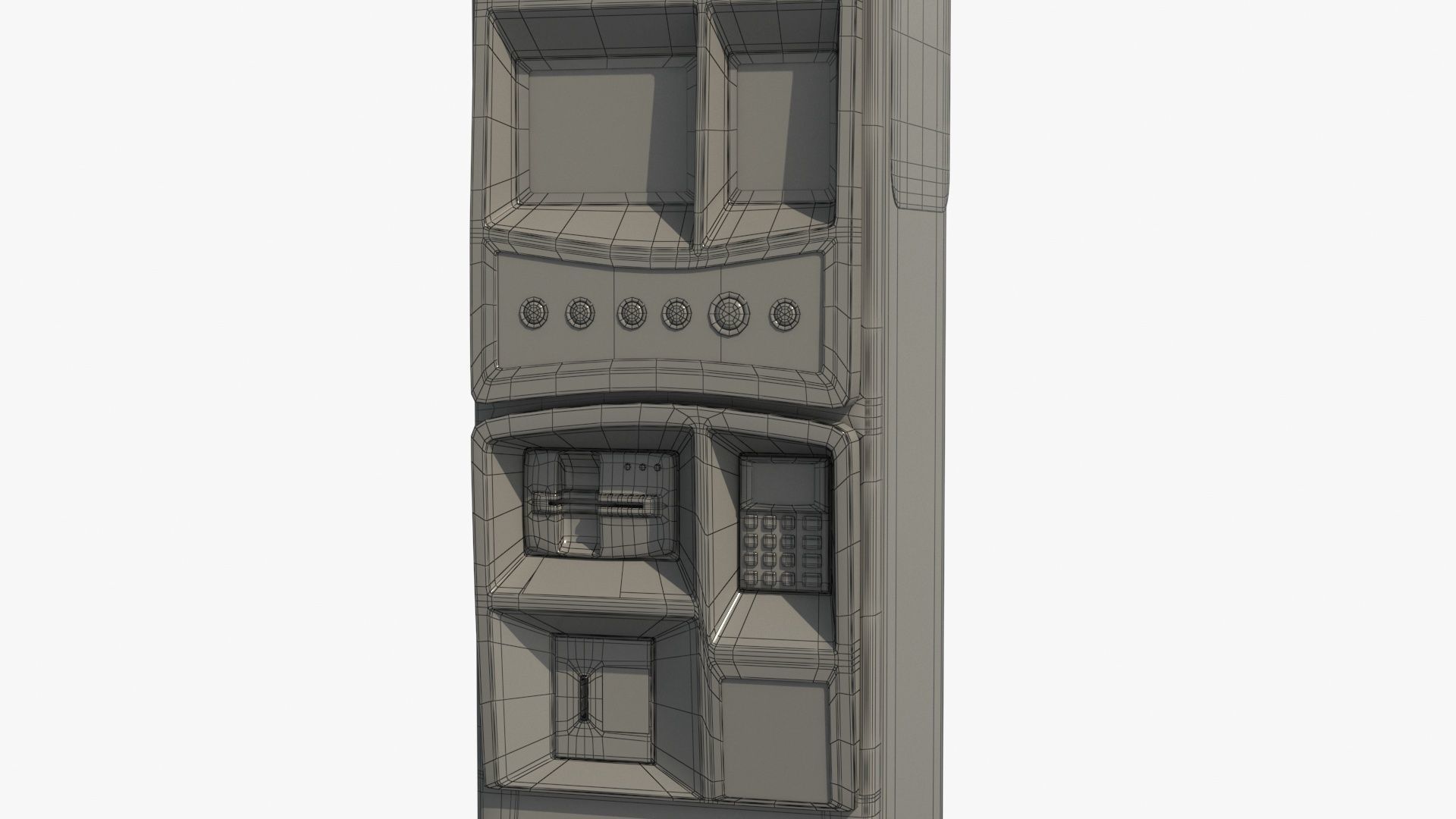 Parking Meter Low-poly 3D model_14